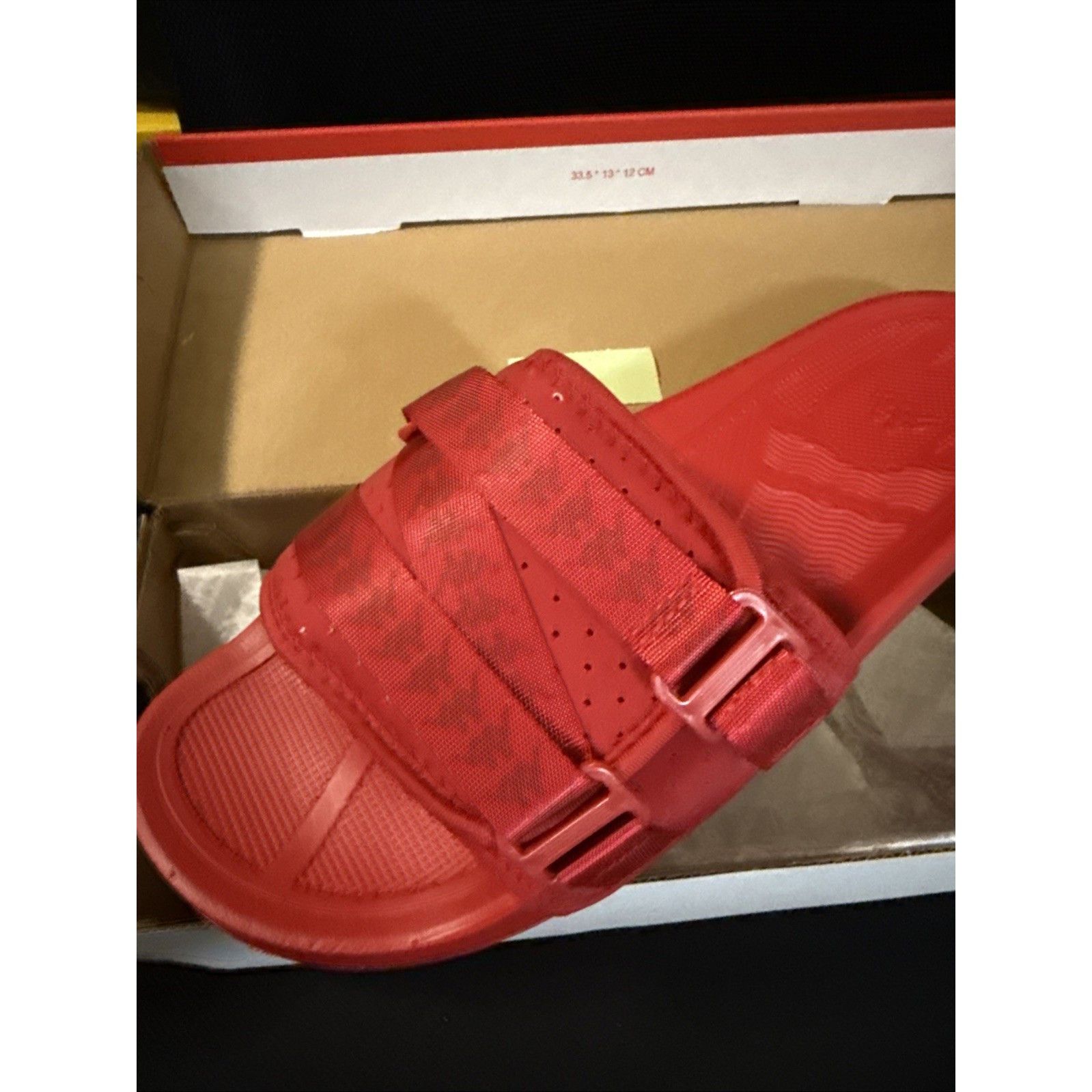 Kappa New in Box - Kappa Red Luria 1 Slides Hook & Loop Adjustable Size US 11 / EU 44 - 5 Thumbnail