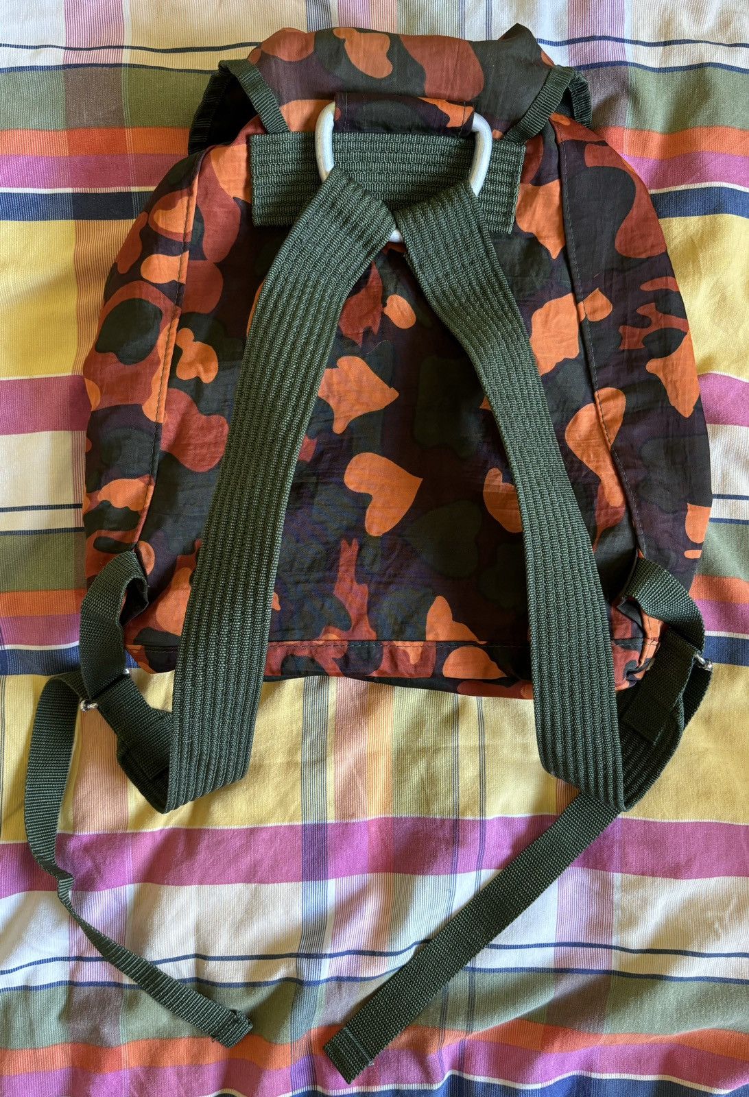 Jean Paul Gaultier Junior Gaultier AW 1989 heart camo backpack Size ONE SIZE - 4 Thumbnail