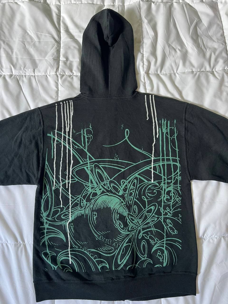 Japanese Brand Vintage Graffiti Zip Up Hoodie Balenciaga Style Size US M / EU 48-50 / 2 - 12 Thumbnail