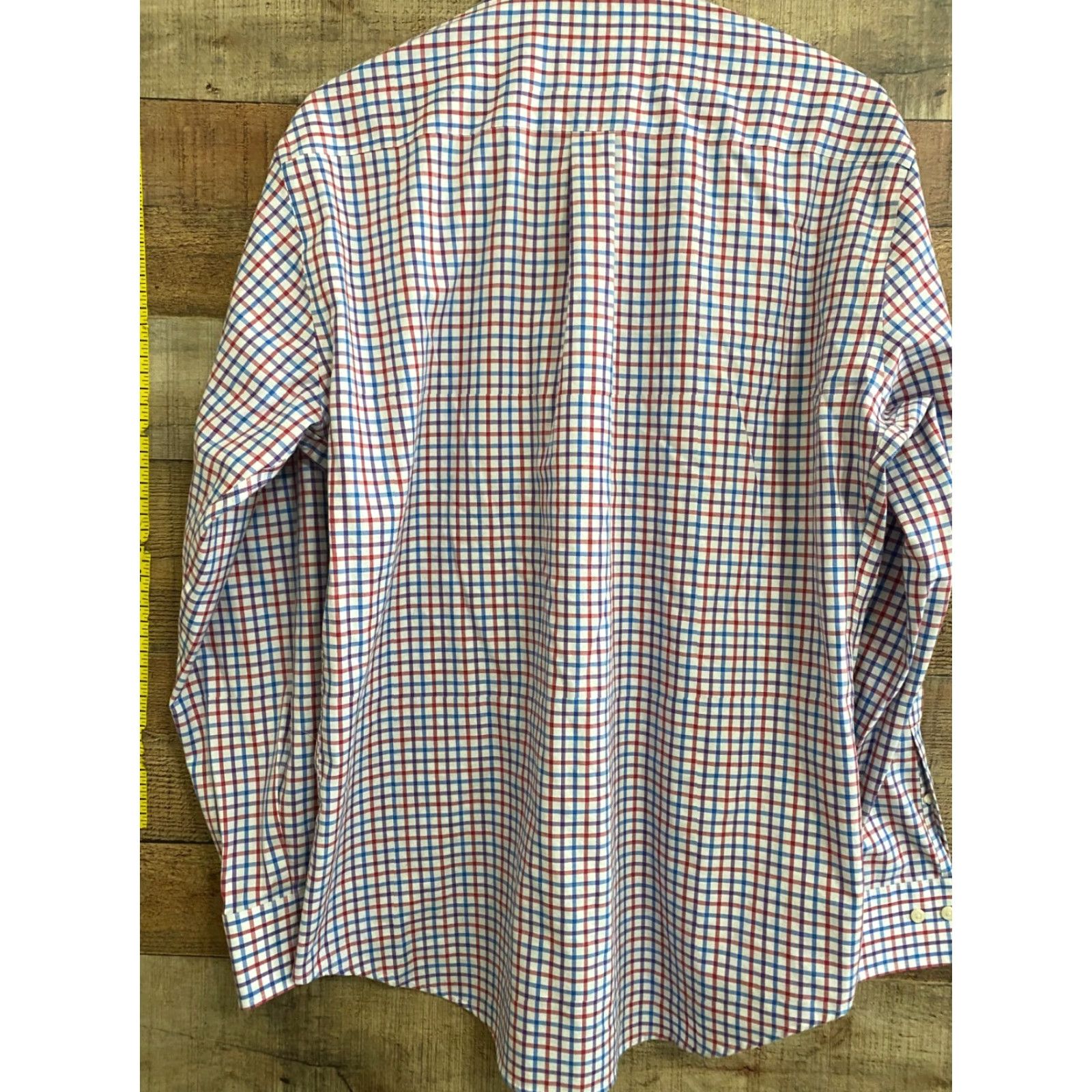 Peter Millar Peter Millar Men’s L LS Easy Care Button Down Blue red Shirt Check Plaid Size US L / EU 52-54 / 3 - 3 Thumbnail
