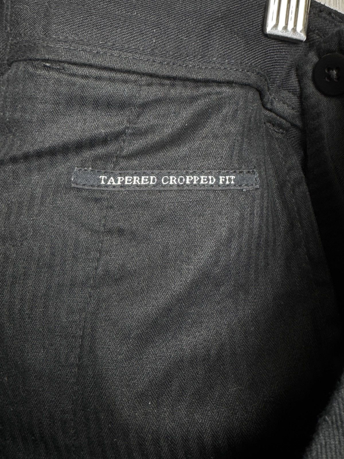 Allsaints AllSaints Cropped Trousers Black Tallis Pleated Cotton Wool Size US 40 / EU 56 - 8 Thumbnail