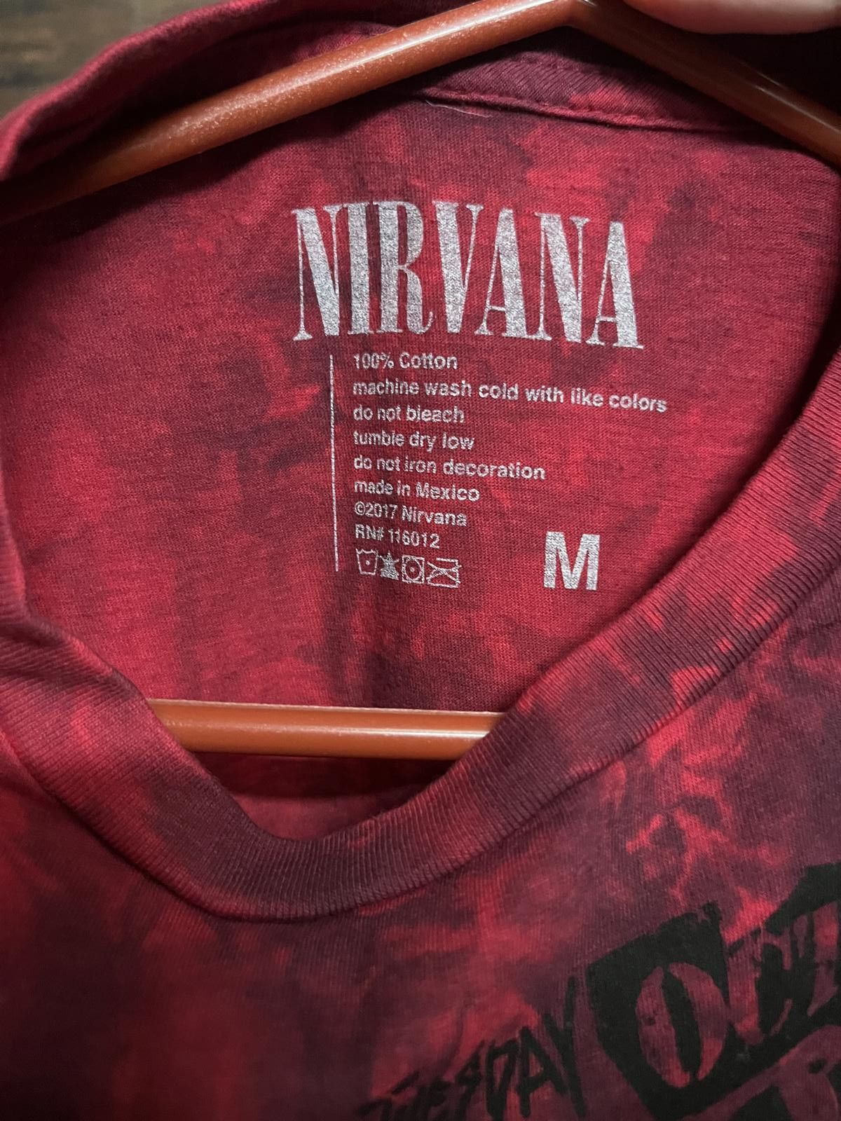 Designer Nirvana Juniors Tee Smiley Red Tie Dye San Francisco -M Size M / US 6-8 / IT 42-44 - 2 Thumbnail