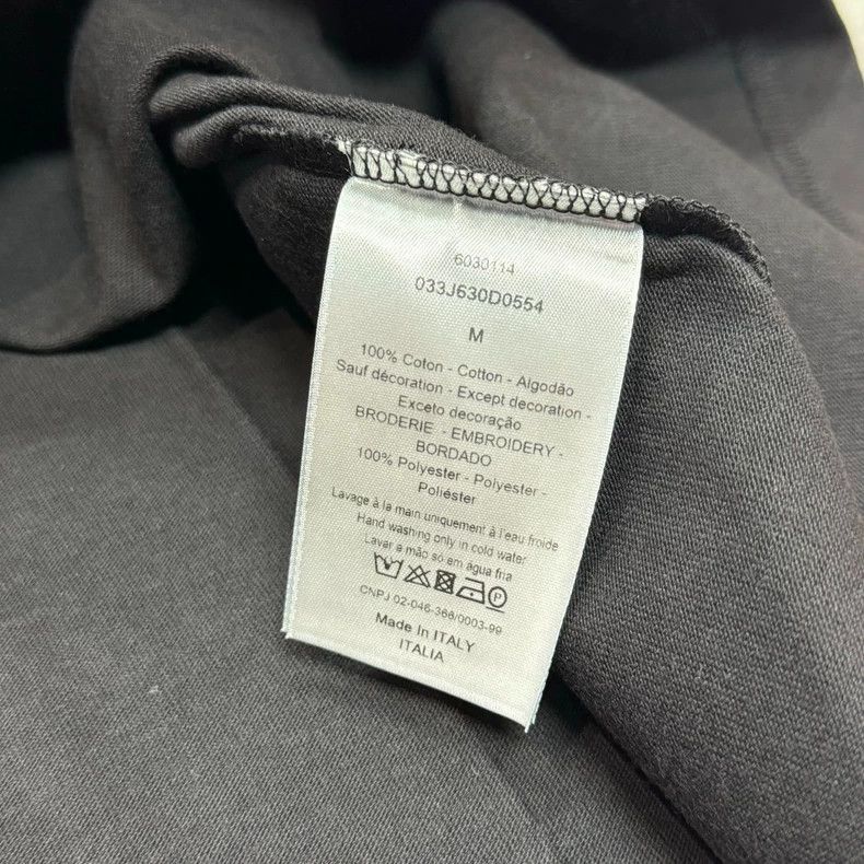 Dior black high-neck embroidered t-shirt by dior Size US M / EU 48-50 / 2 - 9 Thumbnail