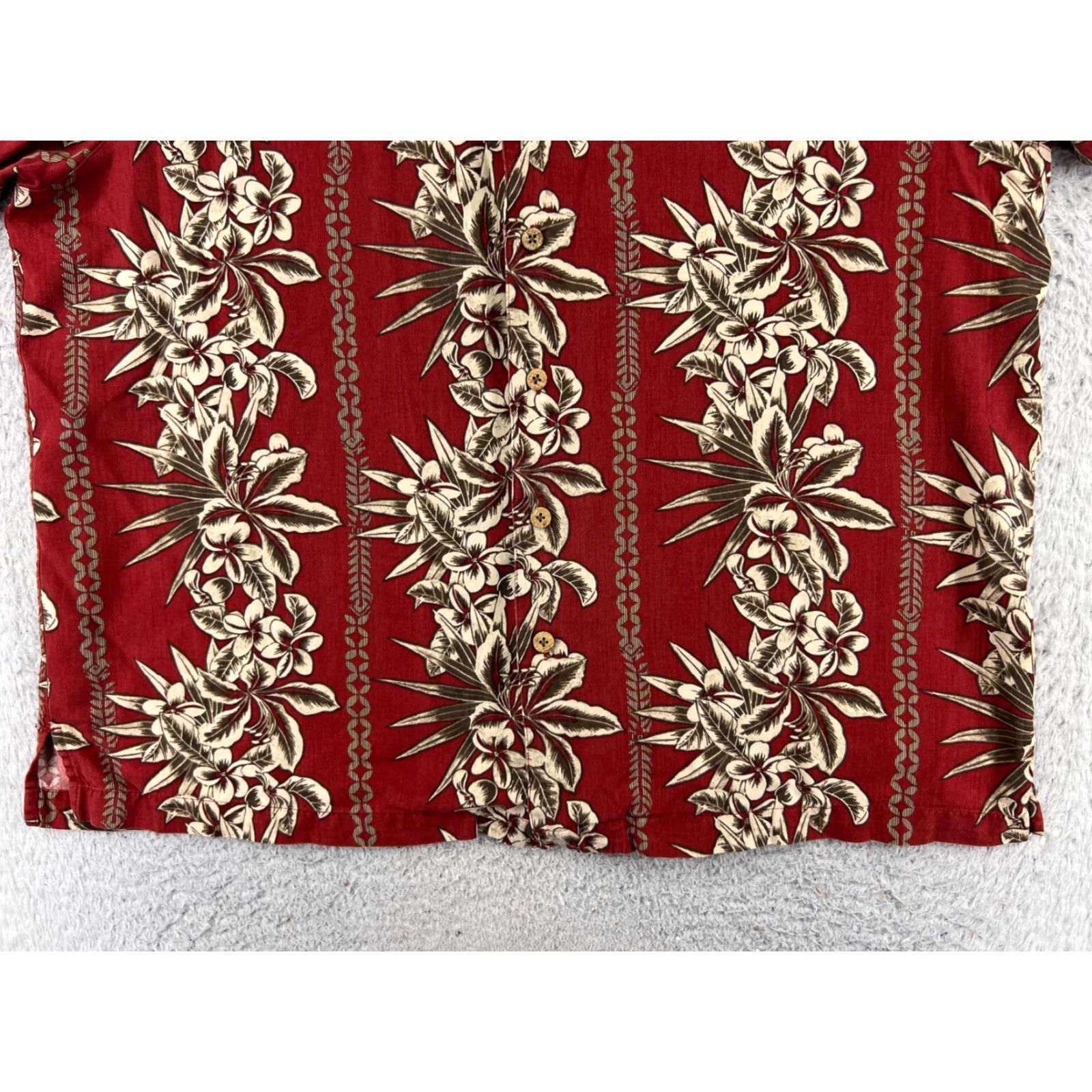 Croft & Barrow Croft & Barrow Caribbean Shirt Mens XL Red Floral Hawaiian Hibiscus Palm Silk Cotton Button-Up Short Sleeve Resort Vacation Aloha Size US XL / EU 56 / 4 - 5 Thumbnail