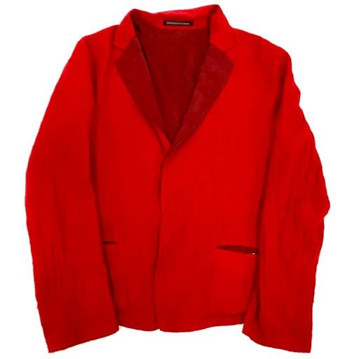 Yohji Yamamoto Yohji Yamamoto Red Craftsman Wool Blazer jacket 2504-Nextar Size US M / EU 48-50 / 2 - 2 Thumbnail