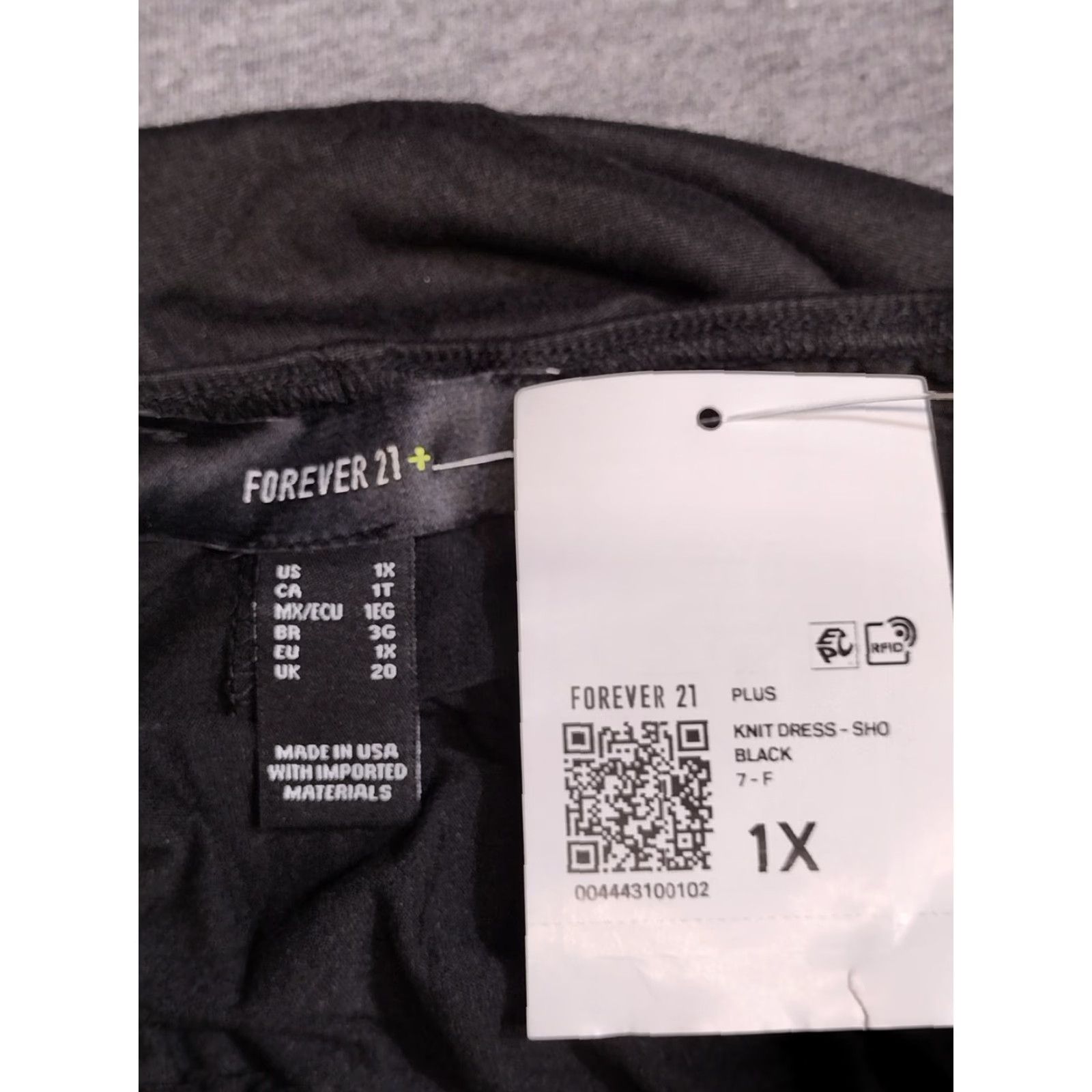 Forever 21 FOREVER 21 Dress Women's Spaghetti Strap Bodycon Ruffle Party Black 1X Shirt Bodice Sleeveless Square Neck Vintage No Size XL / US 12-14 / IT 48-50 - 6 Thumbnail
