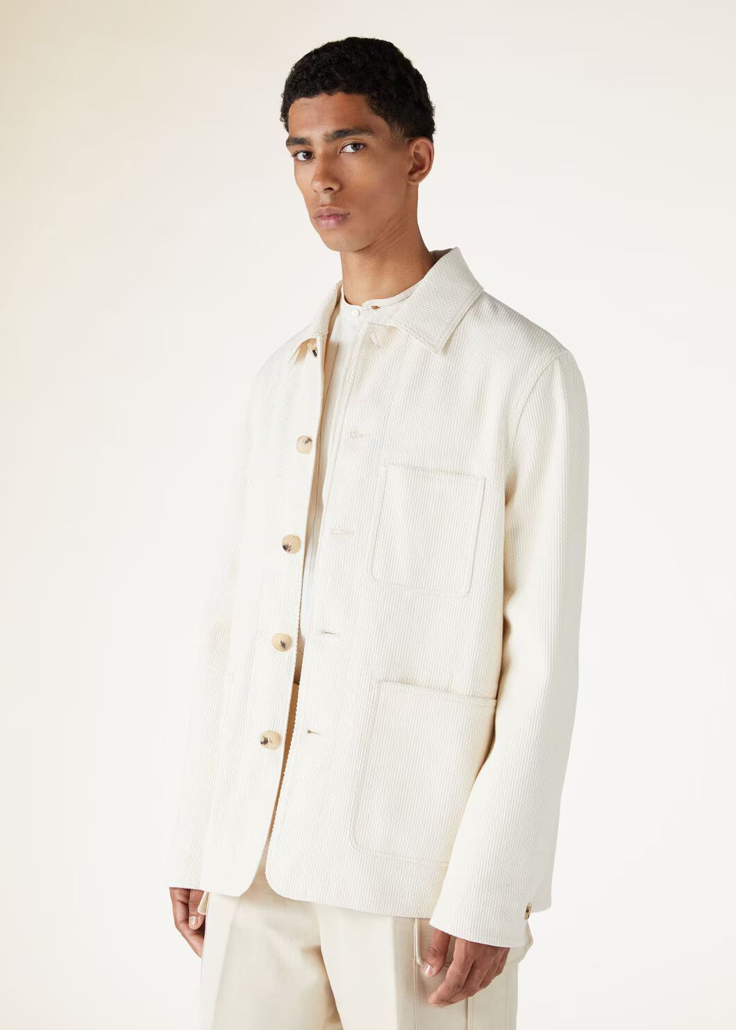 Loro Piana o1w1db10225 FAN6934 Kora Jacket in Ivory Size US S / EU 44-46 / 1 - 6 Thumbnail