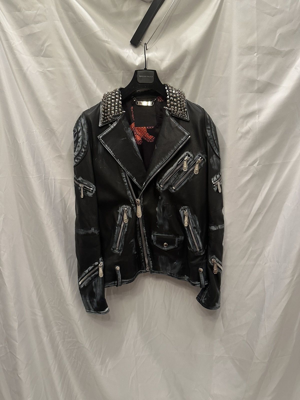 Philipp Plein Phillipp Plein Teddy Bear Leather Jacket Size US XL / EU 56 / 4 - 3 Thumbnail