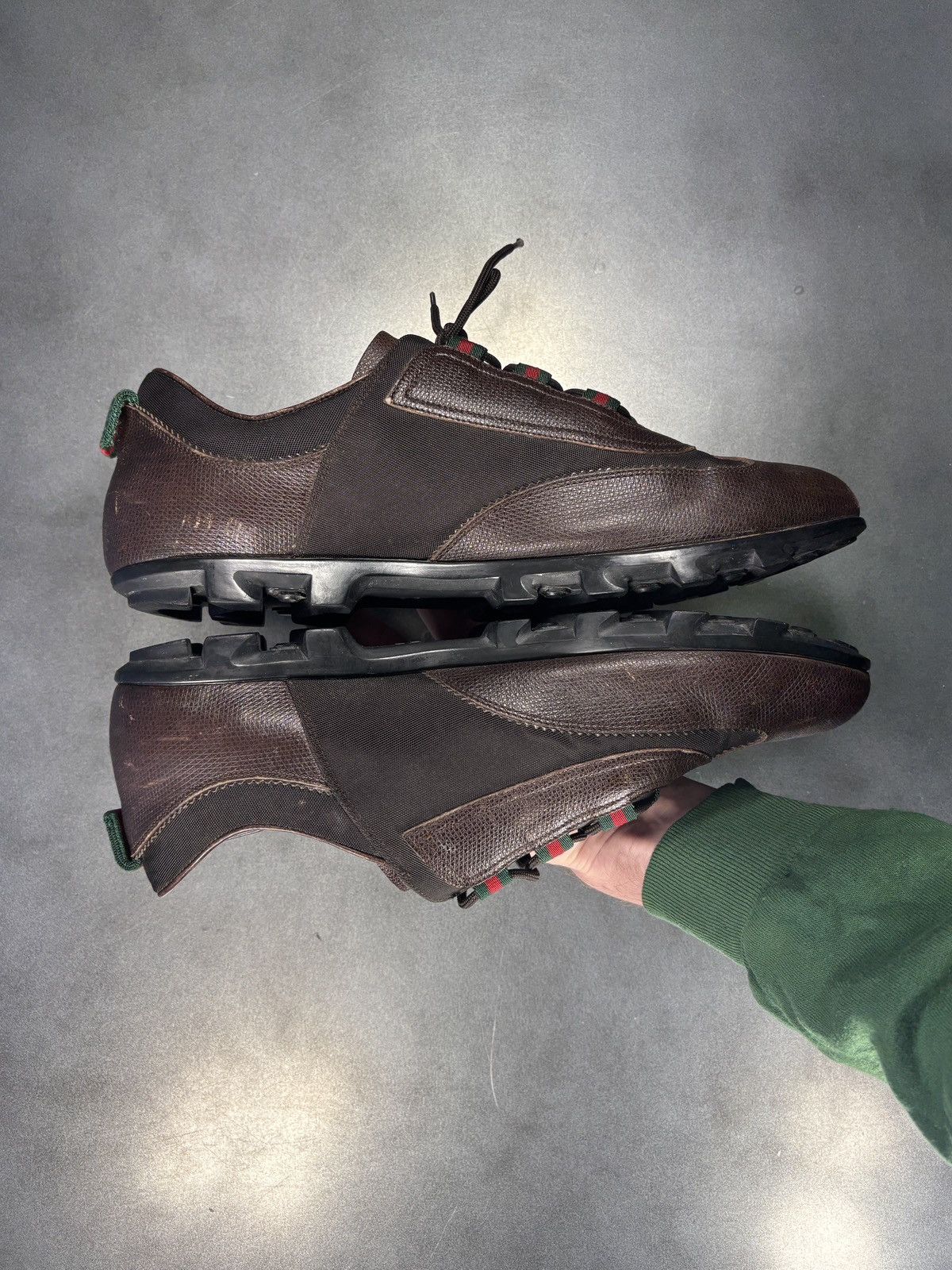 Gucci Gucci F/W 2005 Shoes Leather Sneakers GATs Cleat Soccer Foot Size US 10.5 / EU 43-44 - 16 Thumbnail