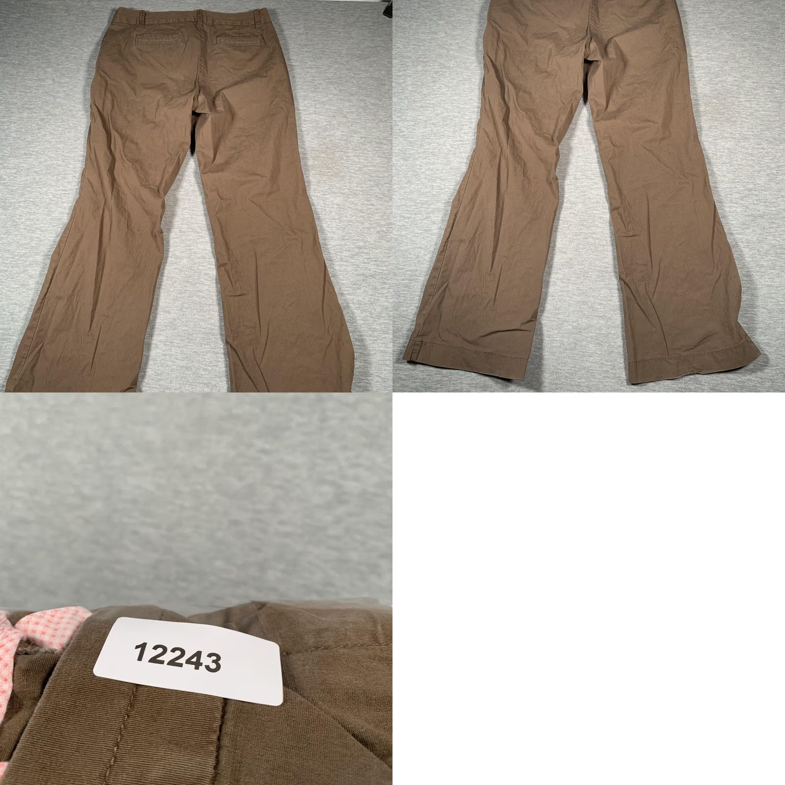 J.Crew J.CREW Pants Womens 14R Brown City Fit Stretch Chino Bootcut Casual Khaki Career Pants 31in Inseam Women Belize? Size 36" / US 14 / IT 50 - 9 Thumbnail