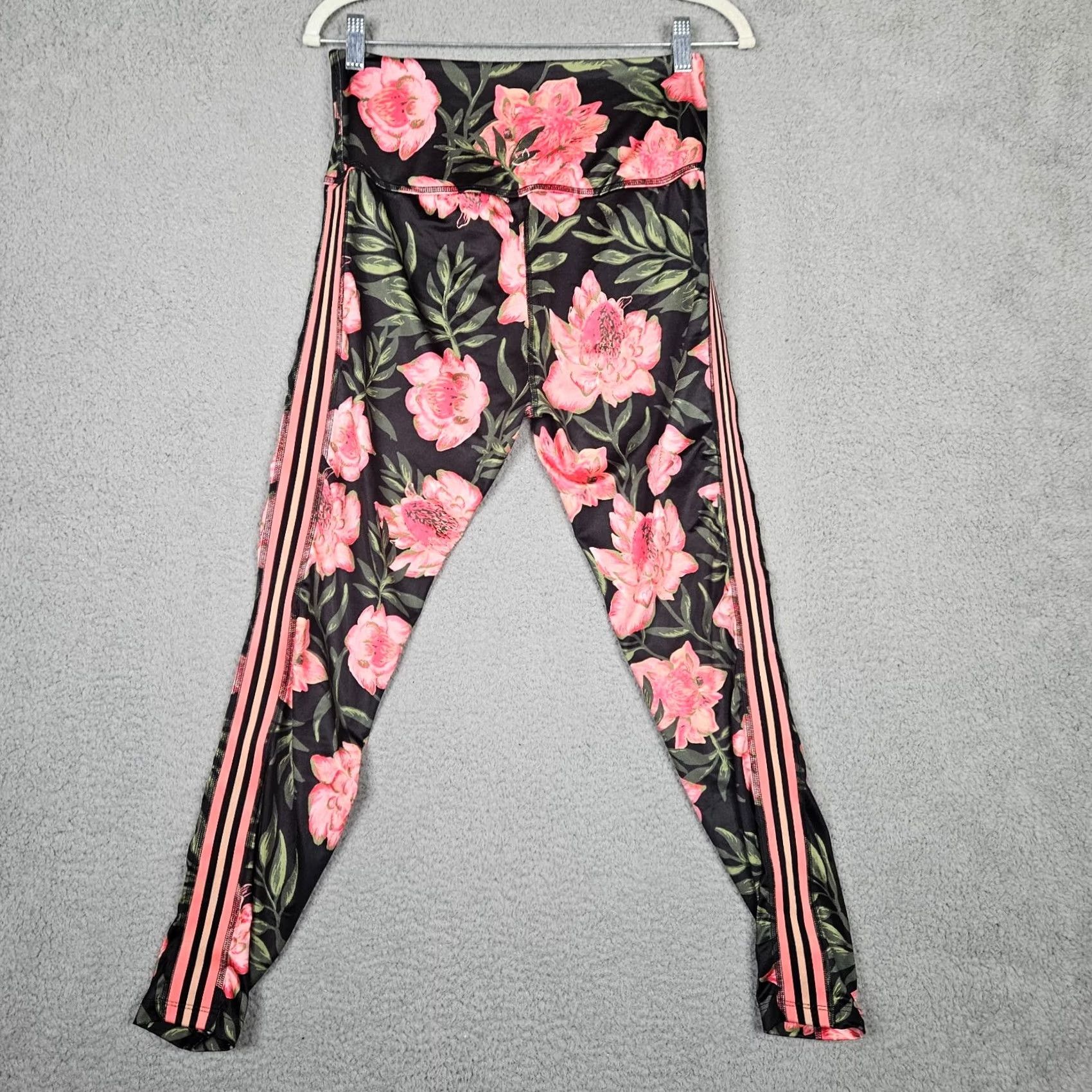 Beyond Yoga Beyond Yoga Women’s High Rise Protes Vine tropical Side Stripes Pant Sz L Size 36" / US 14 / IT 50 - 2 Thumbnail