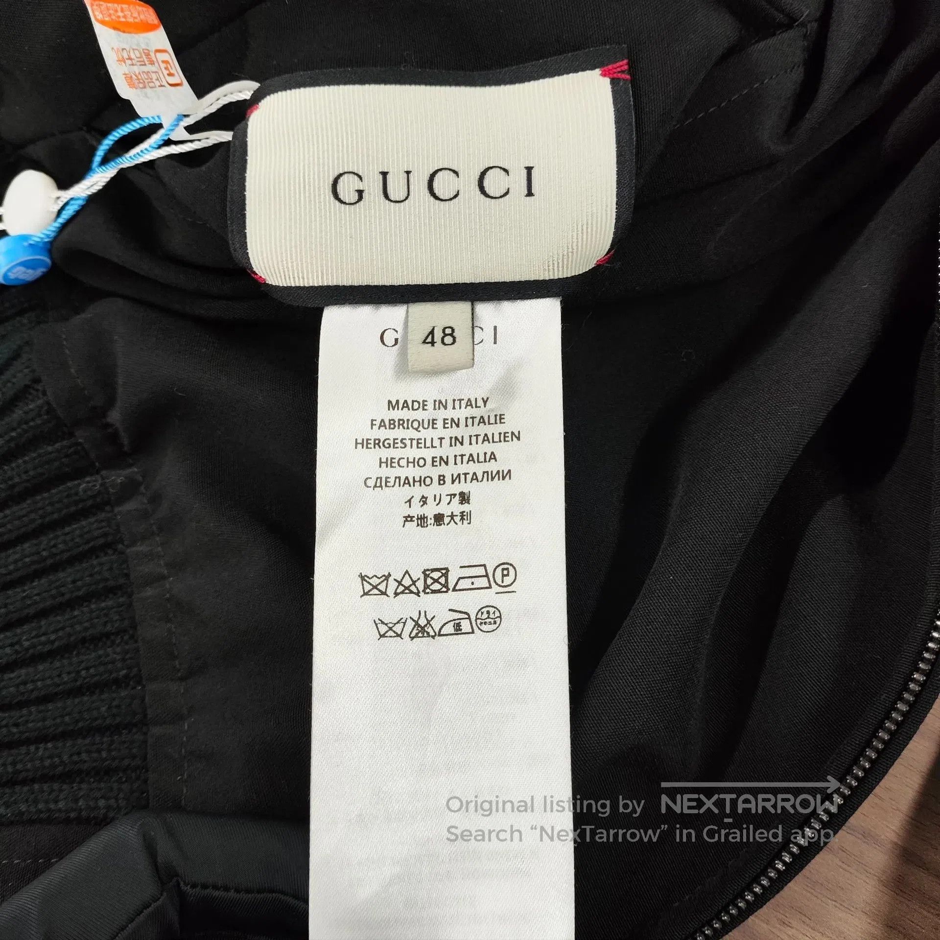 Gucci Guicci Blue and black mixed color back floral silk print z Size US M / EU 48-50 / 2 - 4 Thumbnail
