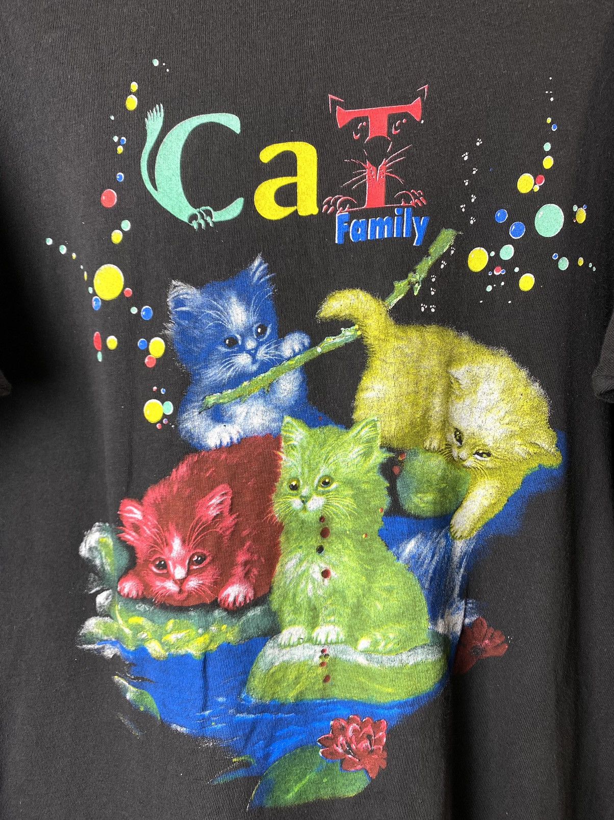 Vintage Vintage 80-90’s Art Cats T Shirt Animal Tee Size US M / EU 48-50 / 2 - 3 Thumbnail