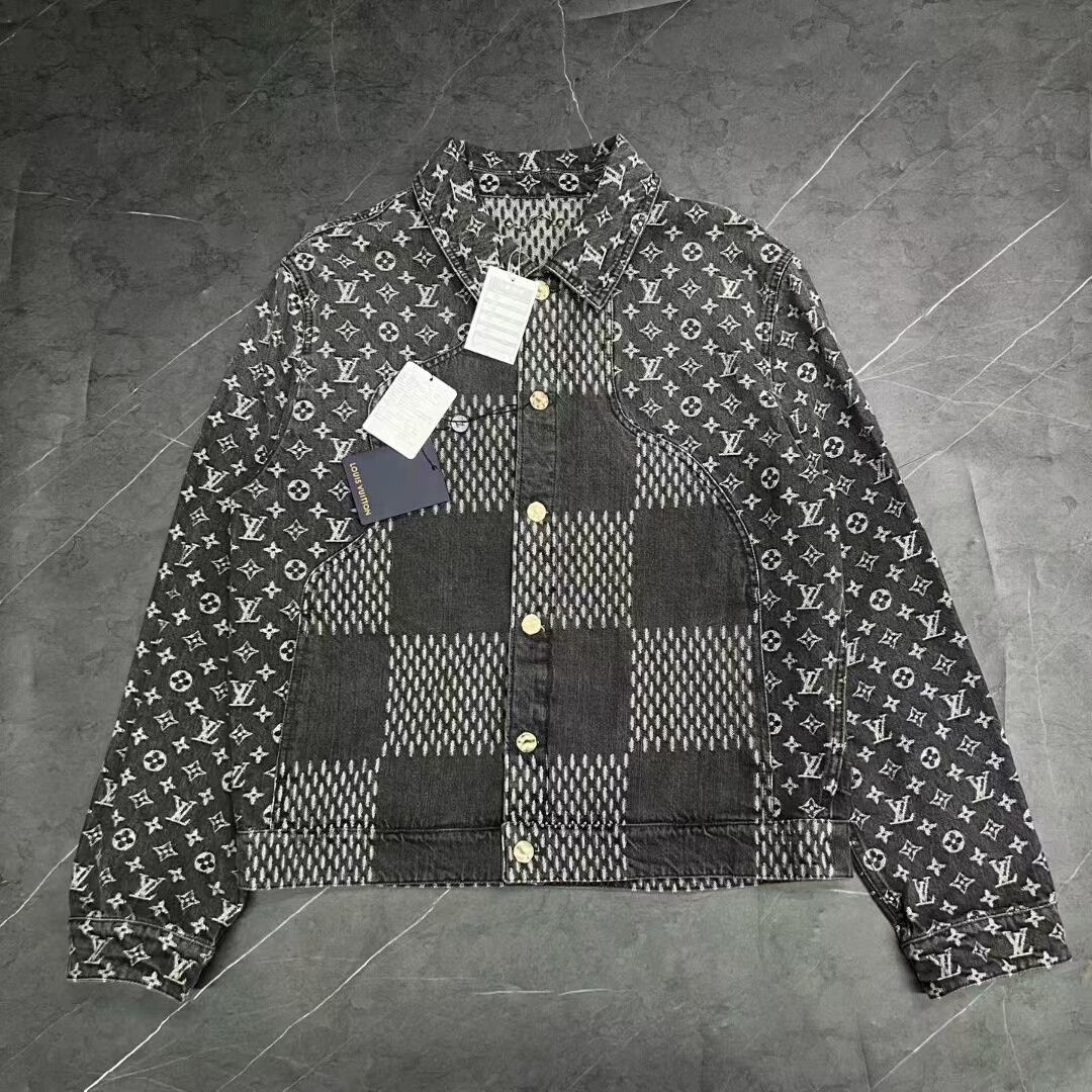 Louis Vuitton louis vuitton nigo gray black denim jacket Size US L / EU 52-54 / 3 - 1 Thumbnail
