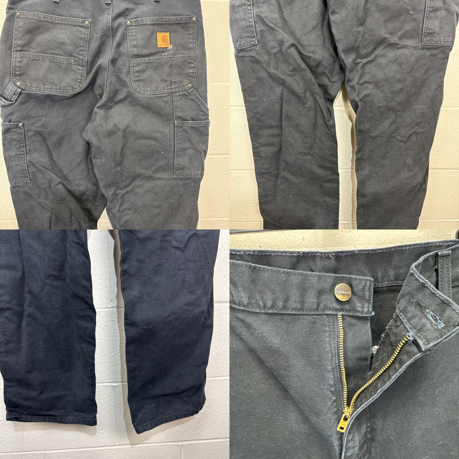 Carhartt VINTAGE Carhartt Pants Carpenter 5-Pocket Black 33x34 Mens Size US 33 - 9 Thumbnail