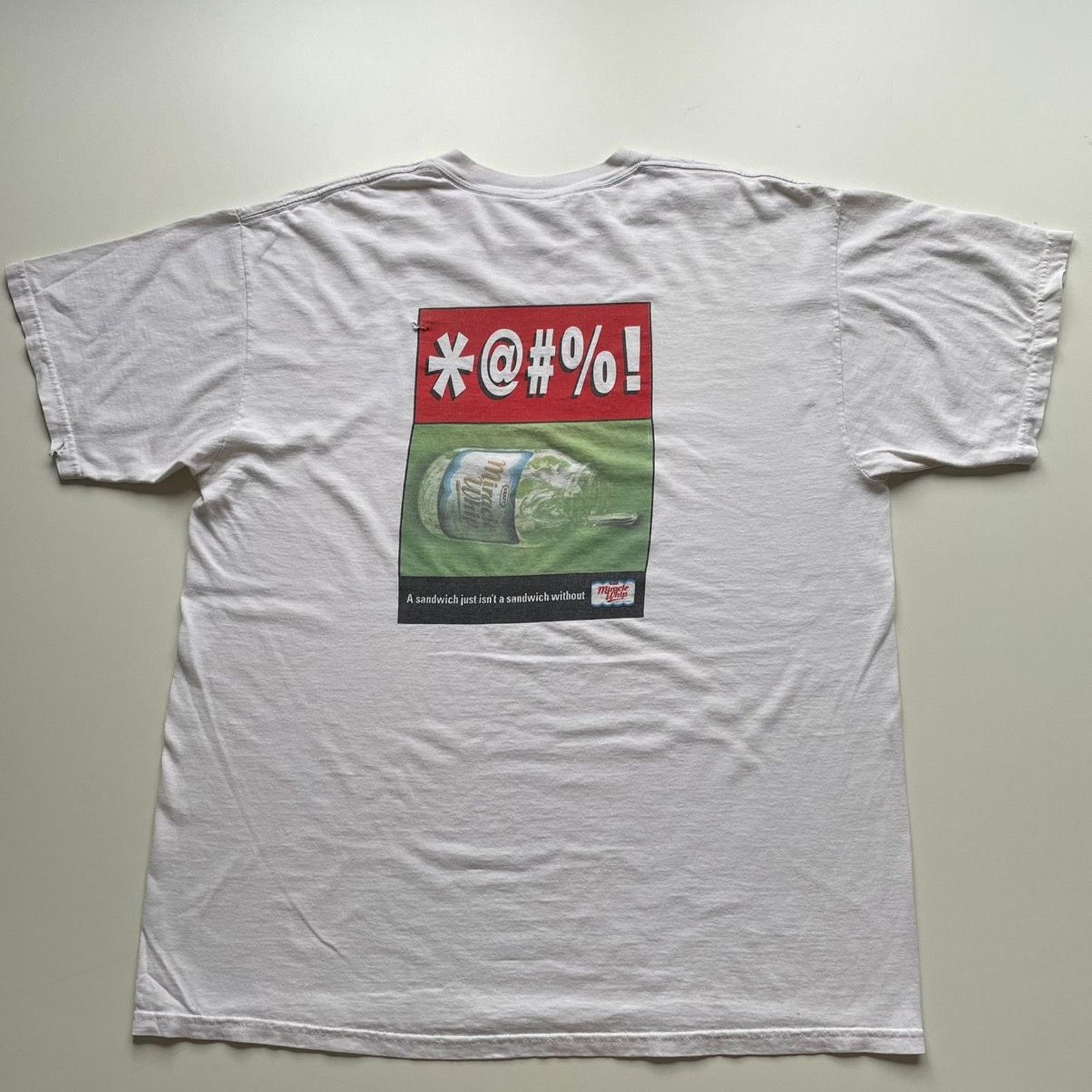Delta Vintage 90s Miracle Whip Mayonnaise Promo Graphic T Shirt XL Size US XL / EU 56 / 4 - 1 Thumbnail