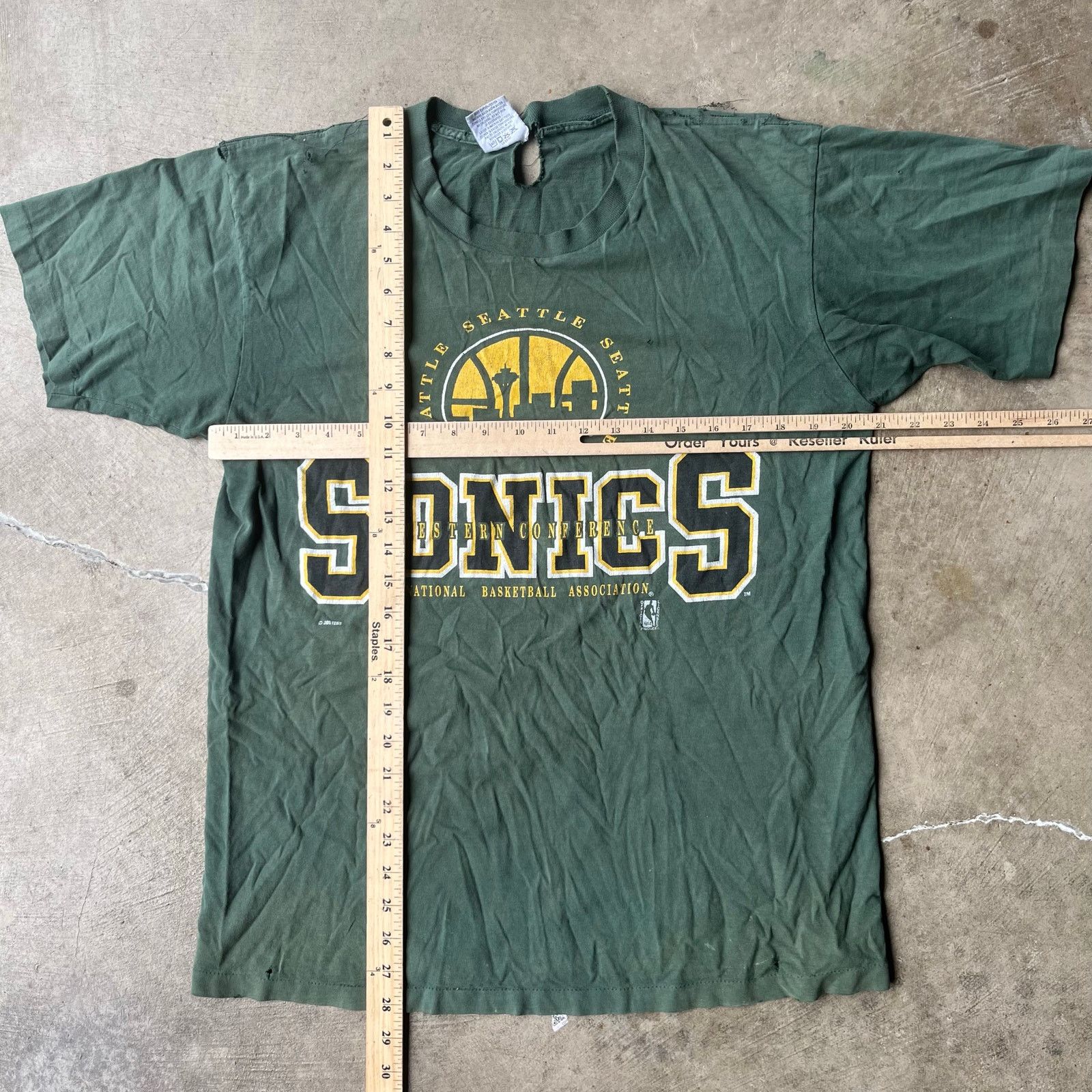 Vintage VINTAGE SEATTLE SUPERSONICS WESTERN SHIRT 90S LARGE Size US L / EU 52-54 / 3 - 6 Thumbnail