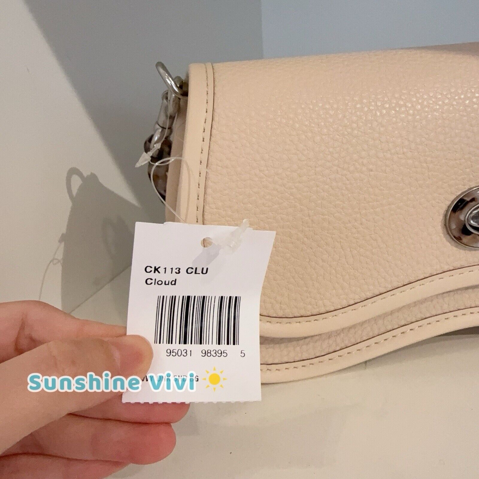 Coach NWT Coach Wavy Dinky Bag Shoulder Crossbody CK113 Cloud Size ONE SIZE - 2 Thumbnail