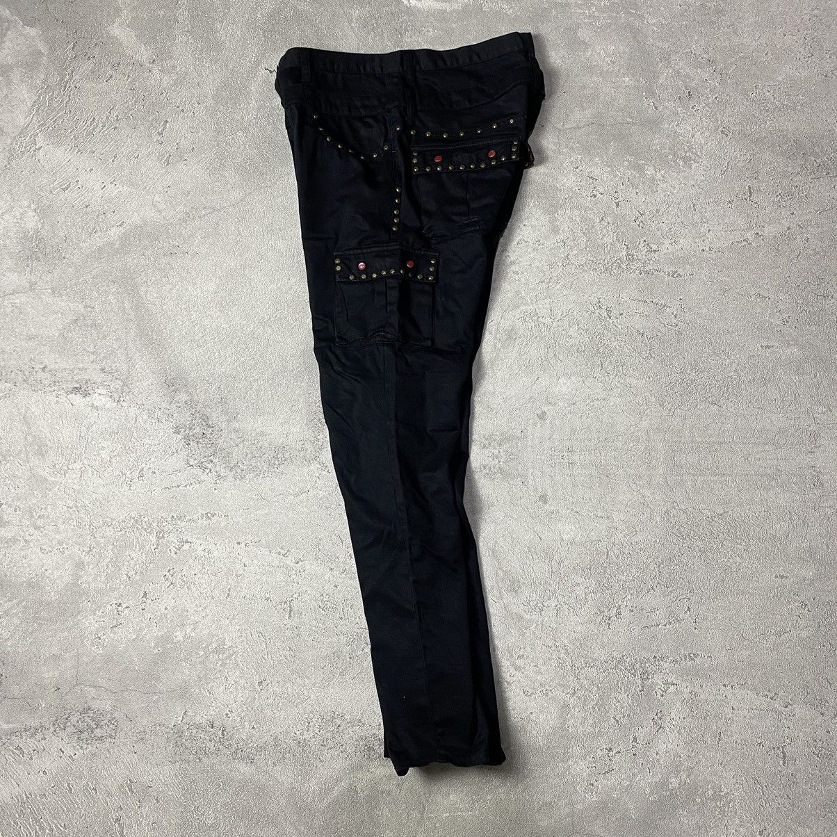 14th Addiction × If Six Was Nine × Japanese Brand Wild Khakis Double Waist Studed Cargo Pants Size US 32 / EU 48 - 4 Thumbnail