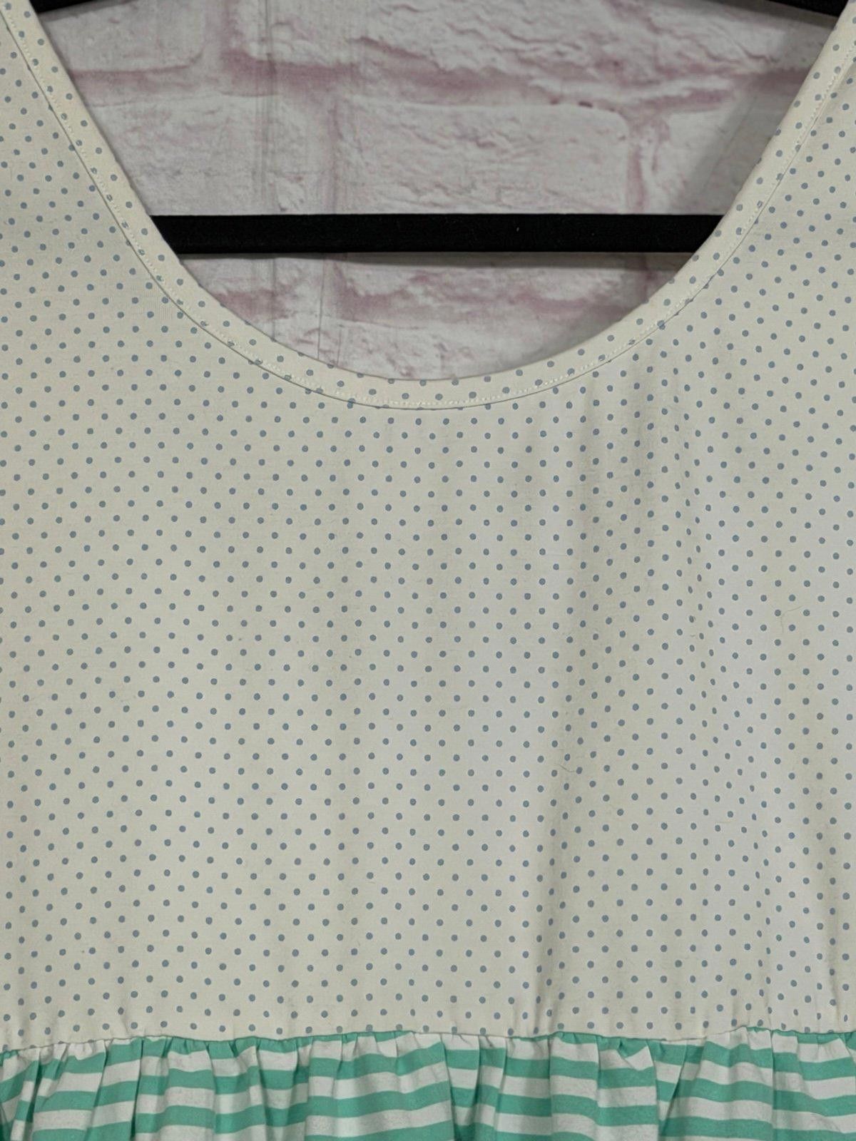 Other Awe Knots Smocking Company Sleeveless Striped Dress Large Size L / US 10 / IT 46 - 3 Thumbnail