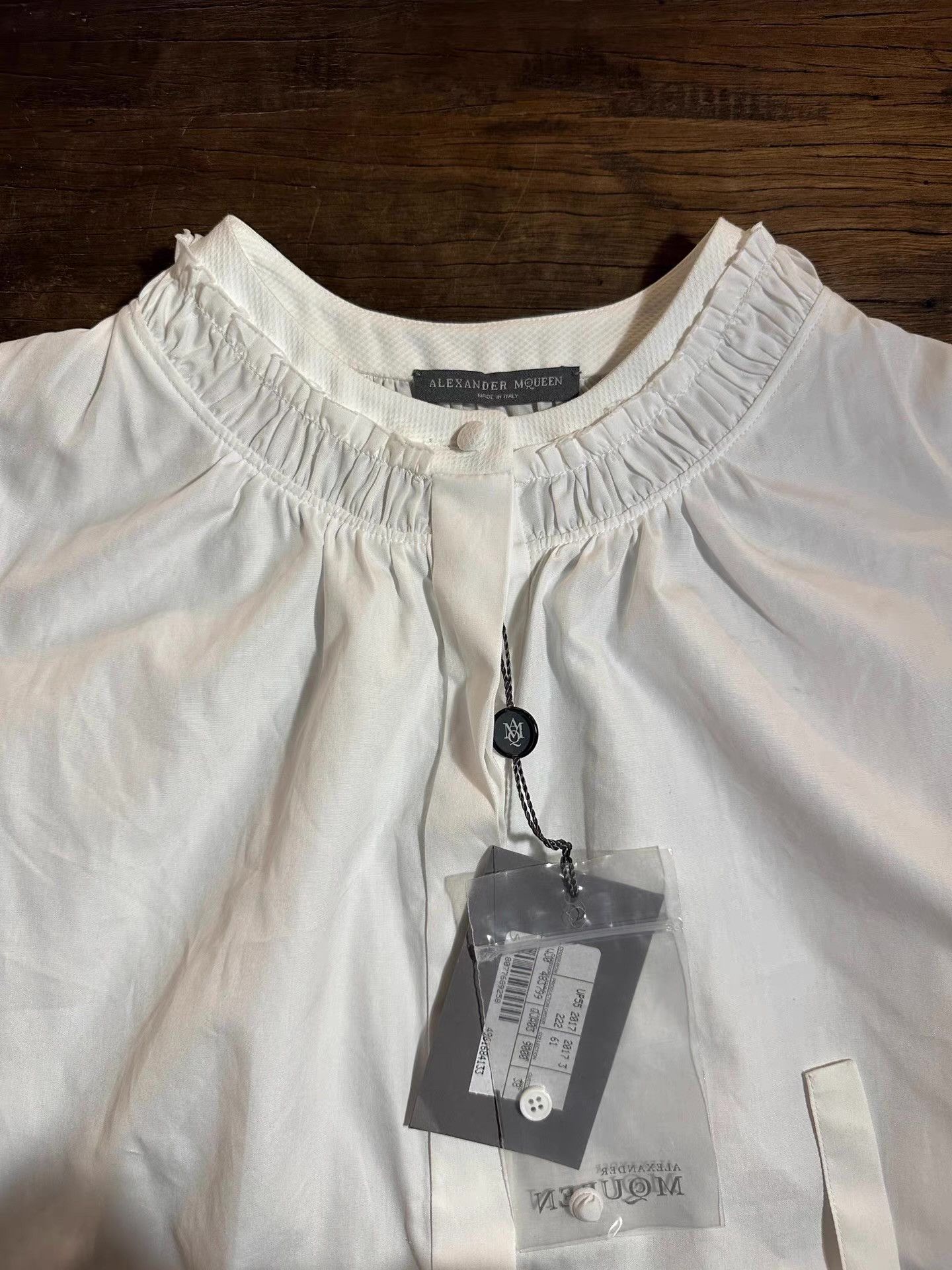 Alexander McQueen Alexander McQueen mainline white lantern‑sleeve blouse Ｑ25 Size XS / US 0-2 / IT 36-38 - 3 Thumbnail