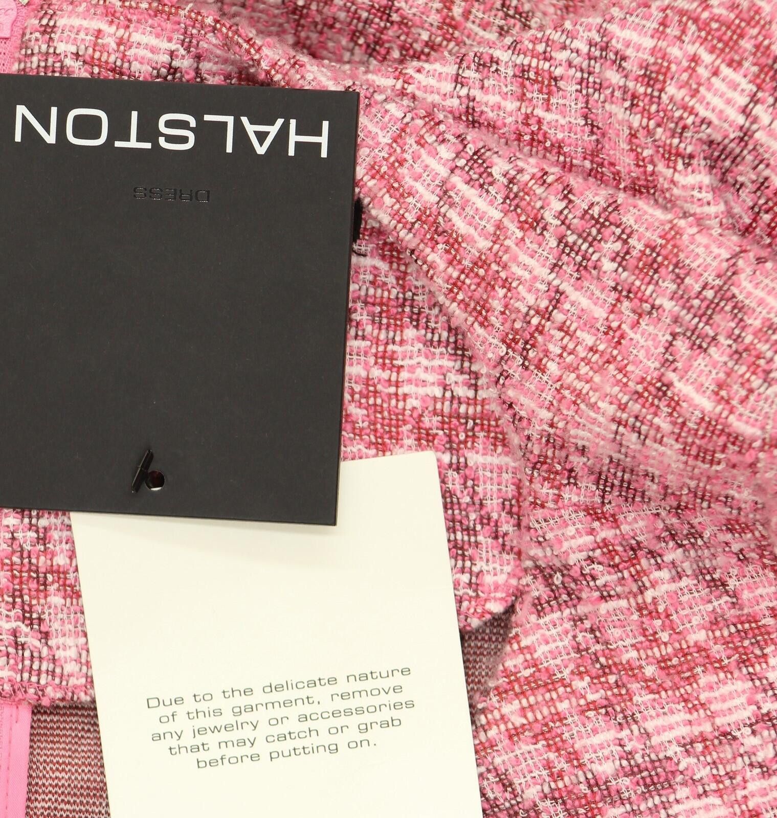 Other Nwt Halston Wrap 3/4 Sleeve Shift Dress Fuchsia Pink 12 Size XL / US 12-14 / IT 48-50 - 4 Thumbnail