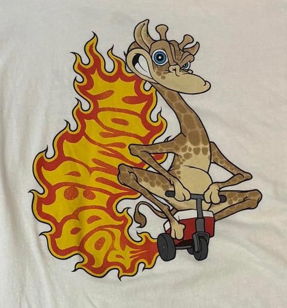 Other Robertson Art T-shirt Giraffe Riding Tricycle Red Cooler L Size US L / EU 52-54 / 3 - 1 Thumbnail
