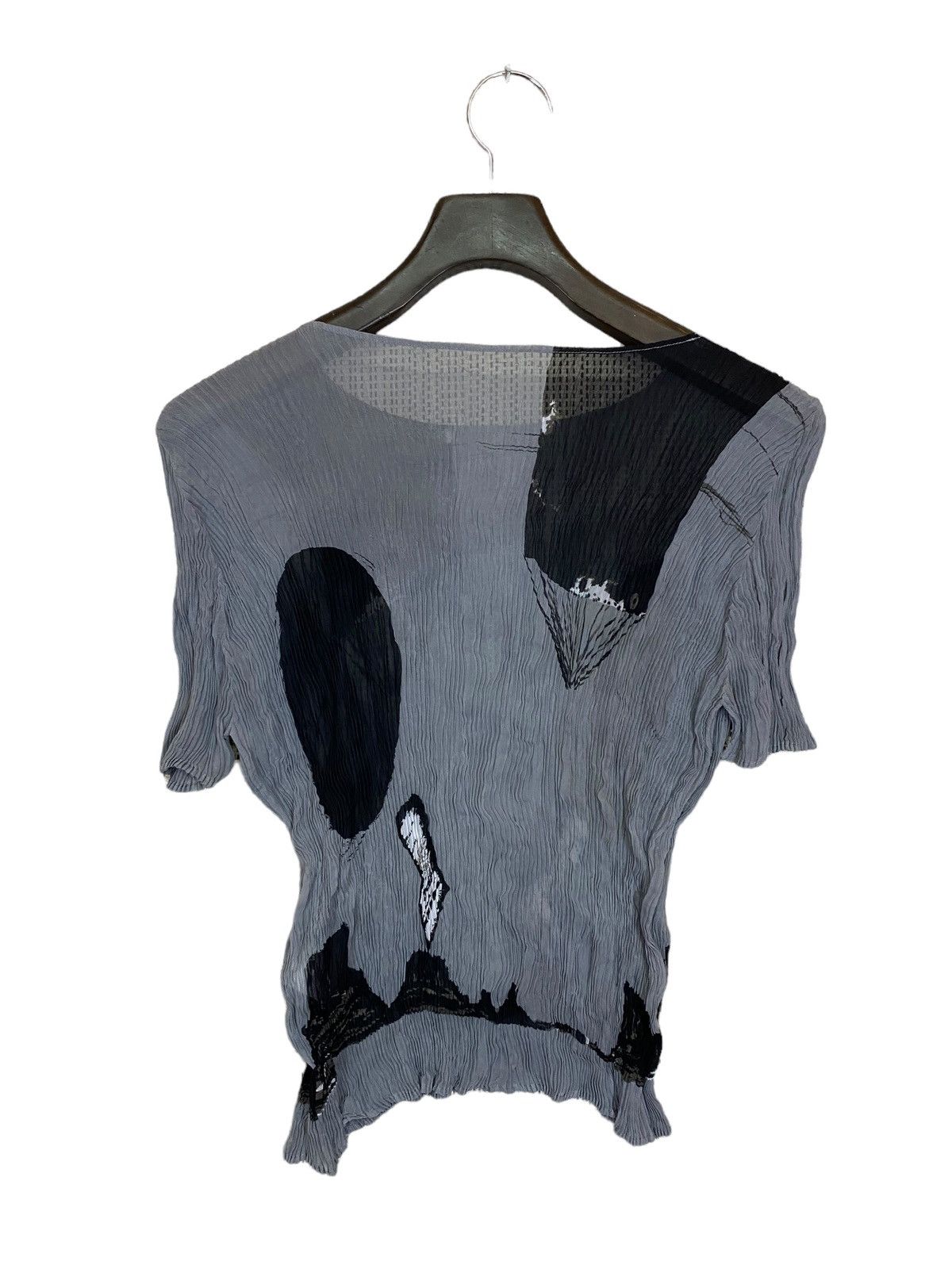 Designer × Issey Miyake Vtg issey miyake pleats please shirt stretch freesize Size M / US 6-8 / IT 42-44 - 2 Thumbnail