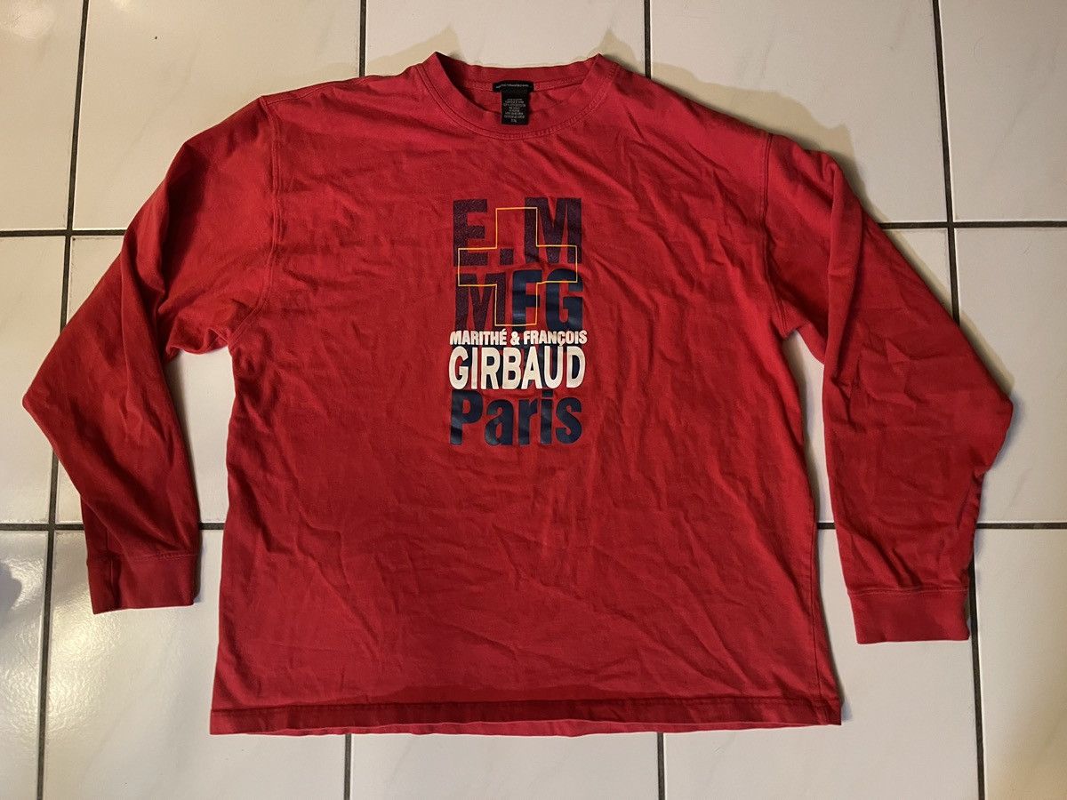 Marithe + Francois Girbaud Vintage Marithe Francois Girbaud Red T Shirt Size XXL Size US XXL / EU 58 / 5 - 1 Thumbnail