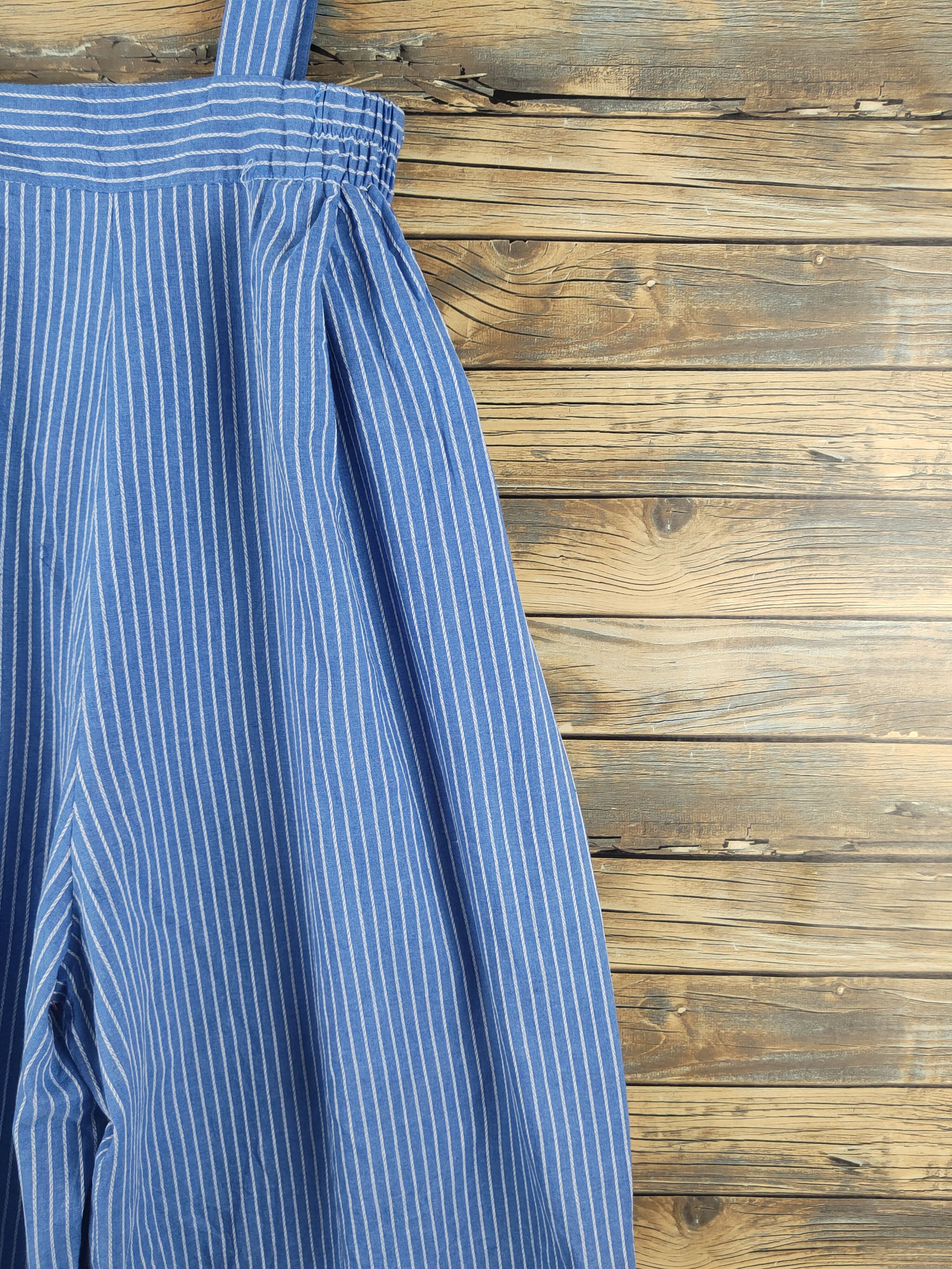 Japanese Brand × Vintage Avant Garde Fashion by F&T Blue Jumpsuits Size 42" / US 20 - 13 Thumbnail