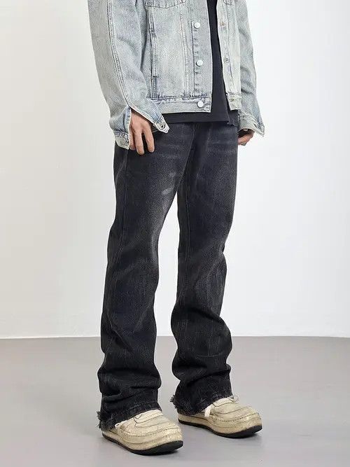 Jean distressed flared fade jeans Size US 28 / EU 44 - 6 Thumbnail
