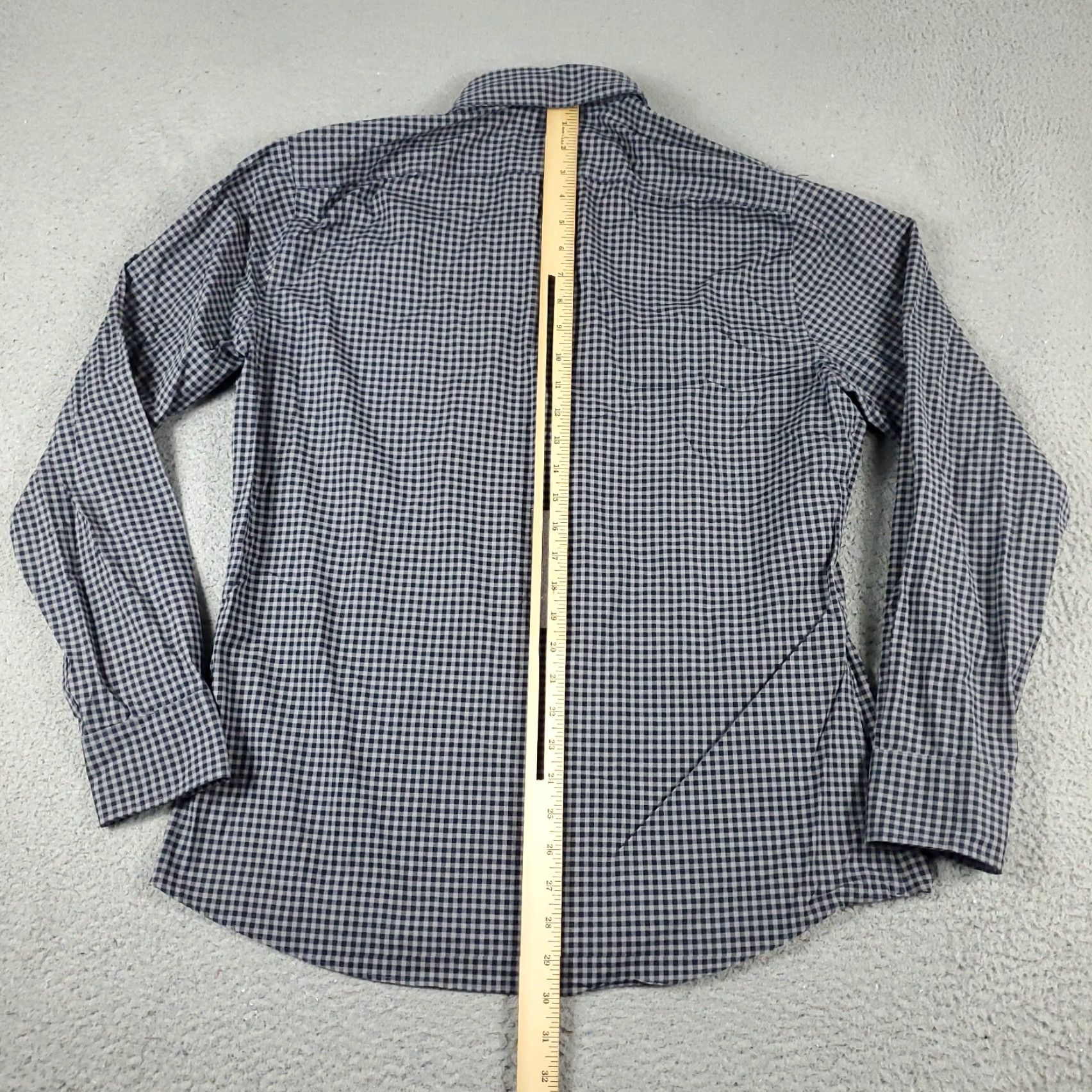 Bonobos Bonobos Shirt Mens Large Gray Blue Check Button-Up Long Sleeve Casual Business Formal Workwear Size US L / EU 52-54 / 3 - 3 Thumbnail