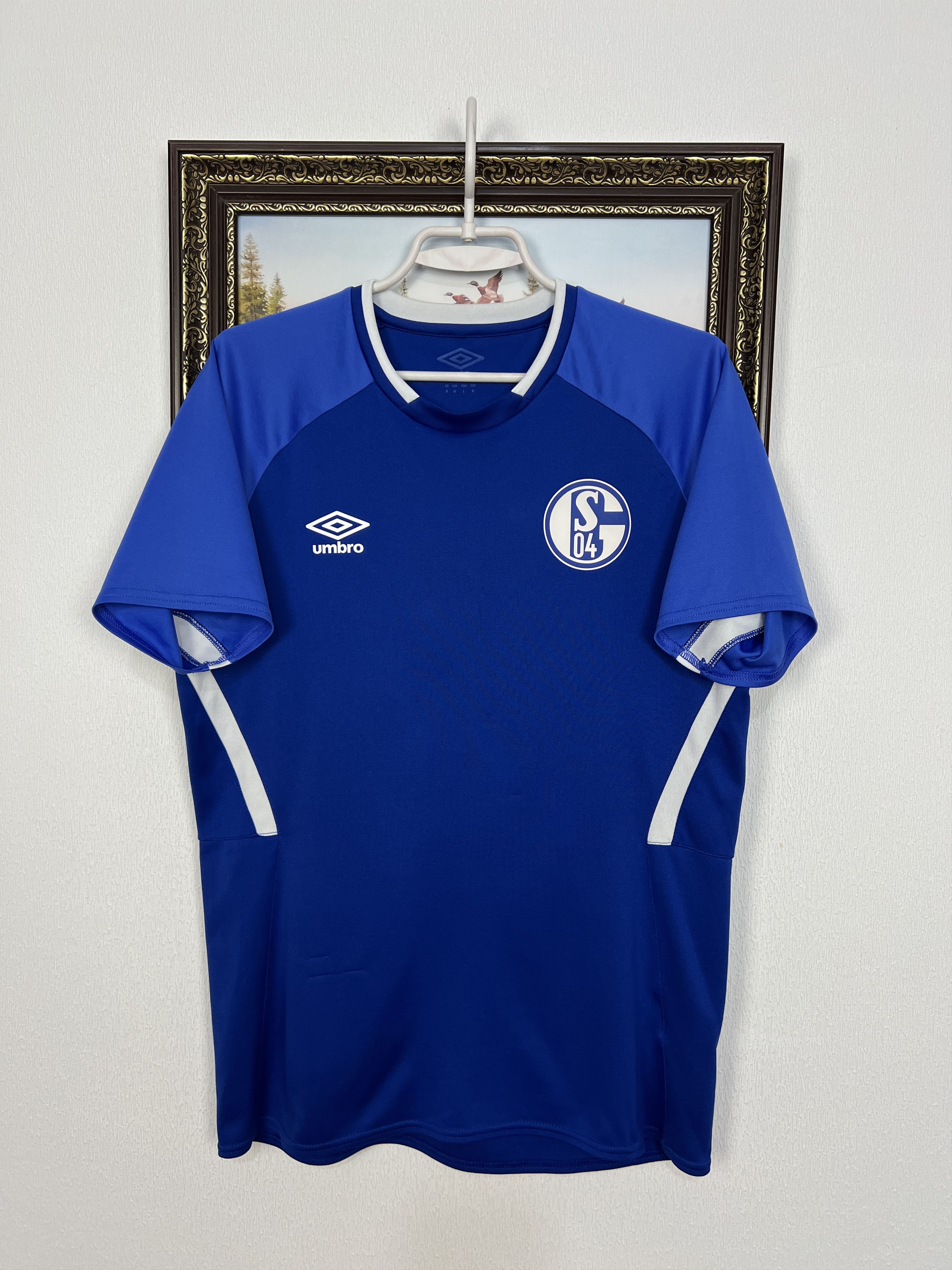 Umbro Umbro FC Schalke 04 Football Train Shirt Soccer Blue Jersey Size US M / EU 48-50 / 2 - 1 Thumbnail