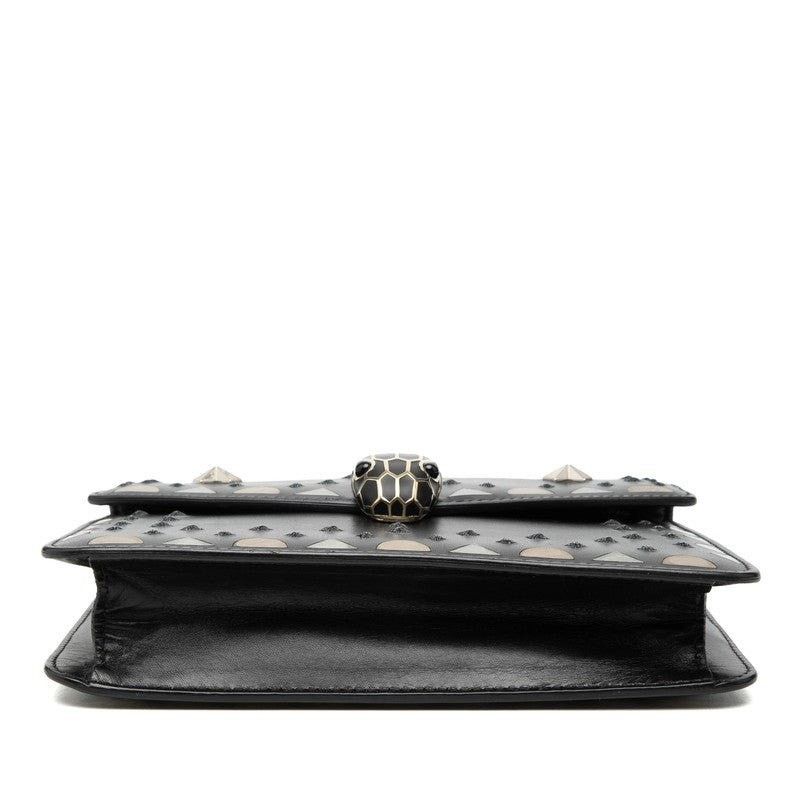 Bvlgari Bvlgari Leather Serpenti Studs Chain Shoulder Bag Black Size ONE SIZE - 5 Thumbnail