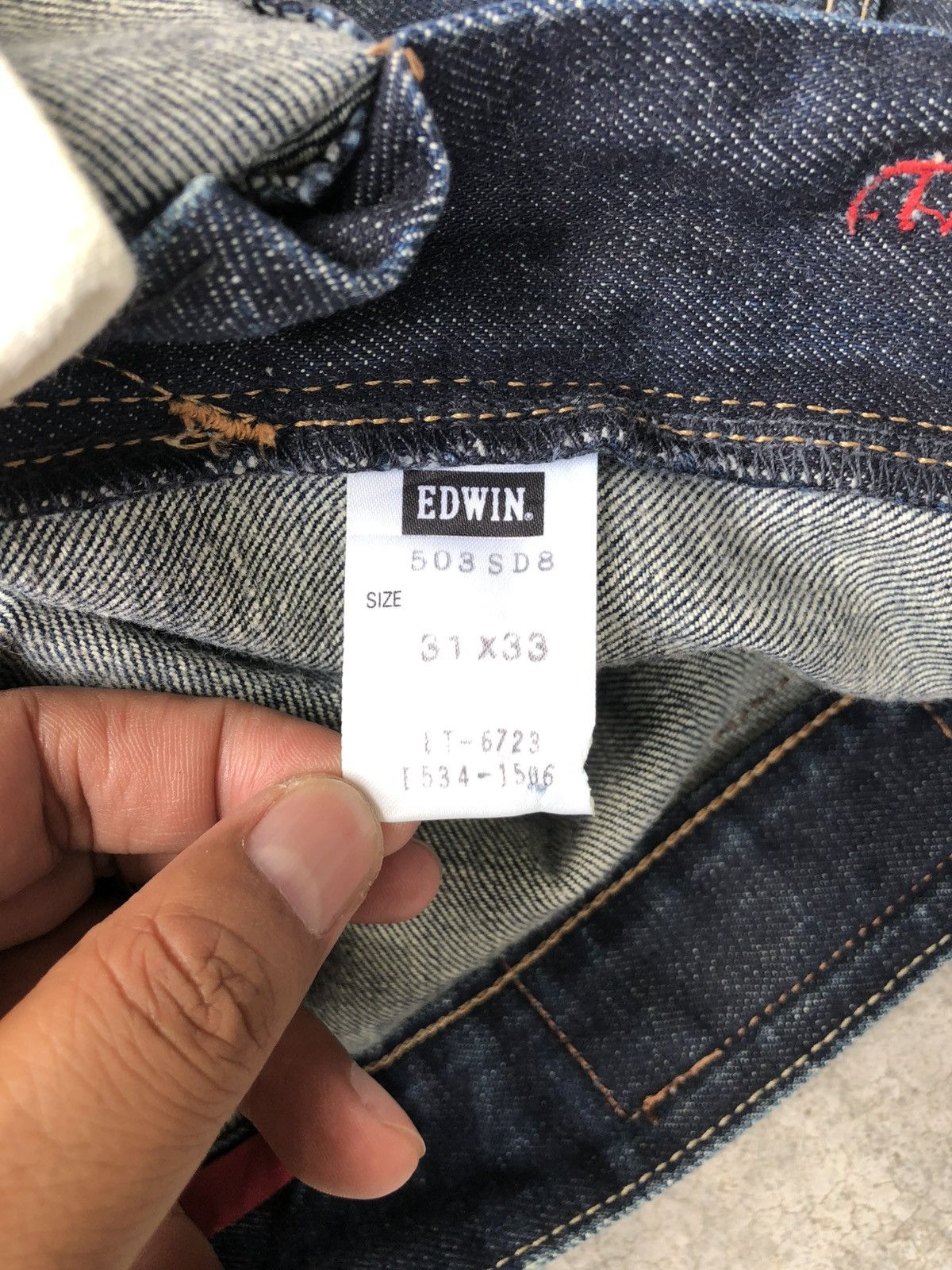 If Six Was Nine Japanese Edwin Flared Jeans Distressed Jeans Size US 32 / EU 48 - 19 Thumbnail
