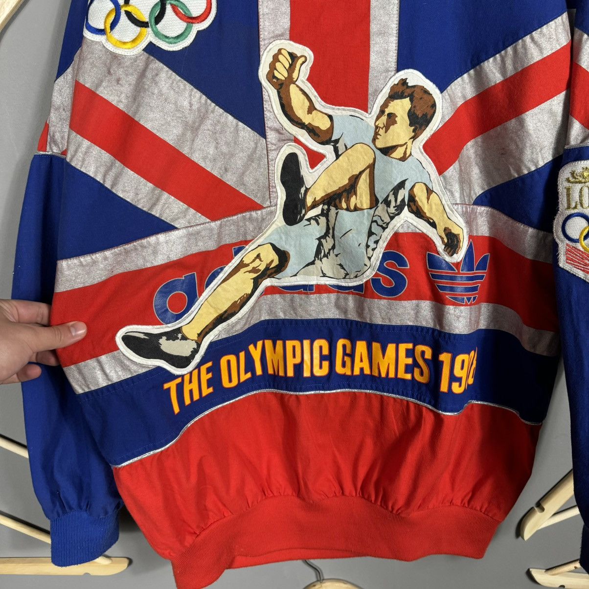 Vintage Vintage Adidas 90s London Olympic Games 1948 Sweatshirt Size US M / EU 48-50 / 2 - 8 Thumbnail