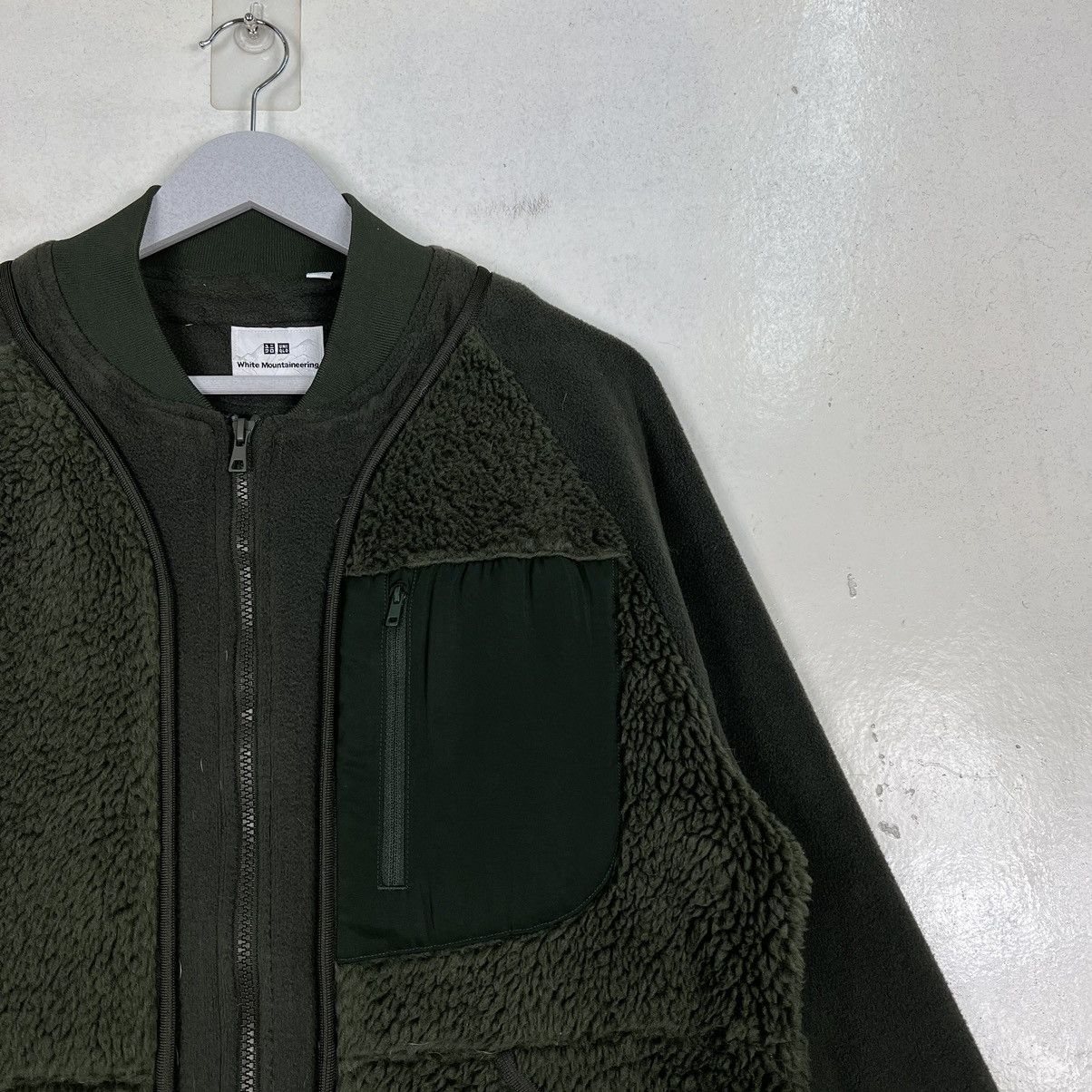 White Mountaineering 🔥 WHITE MOUNTAINEERING FLEECE BOMBER JACKET Size US S / EU 44-46 / 1 - 6 Thumbnail