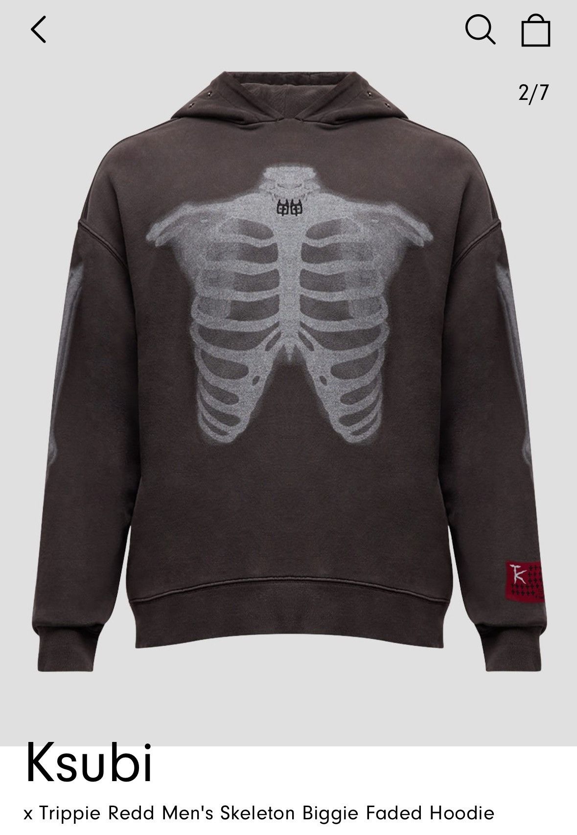 Ksubi × Trippie Redd Skeleton Biggie Hoodie Size US XS / EU 42 / 0 - 15 Thumbnail