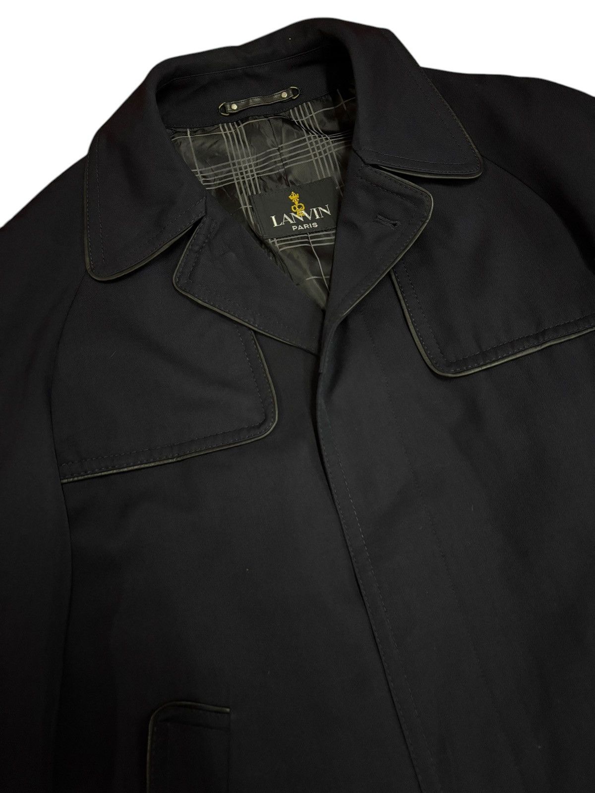 Designer × Lanvin × Vintage 90s Vintage Lanvin Paris Trench Coat Size US L / EU 52-54 / 3 - 5 Thumbnail