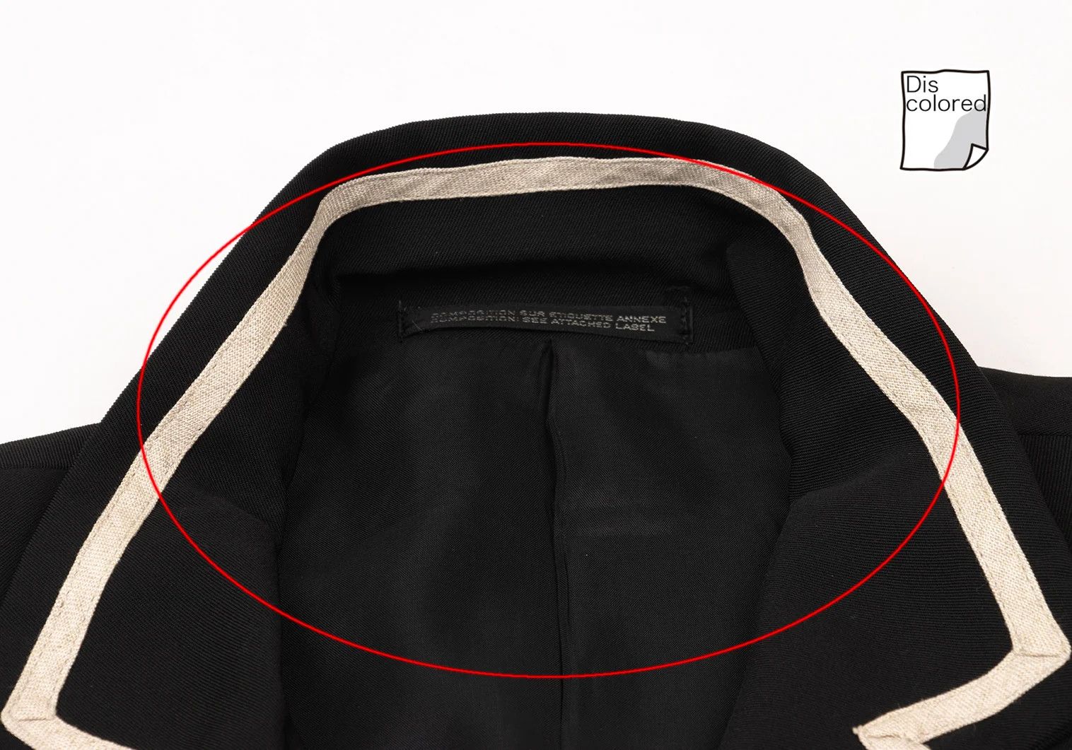 Yohji Yamamoto Yohji Yamamoto Wool Gabardine Jacket Black Beige M Size US M / EU 48-50 / 2 - 5 Thumbnail