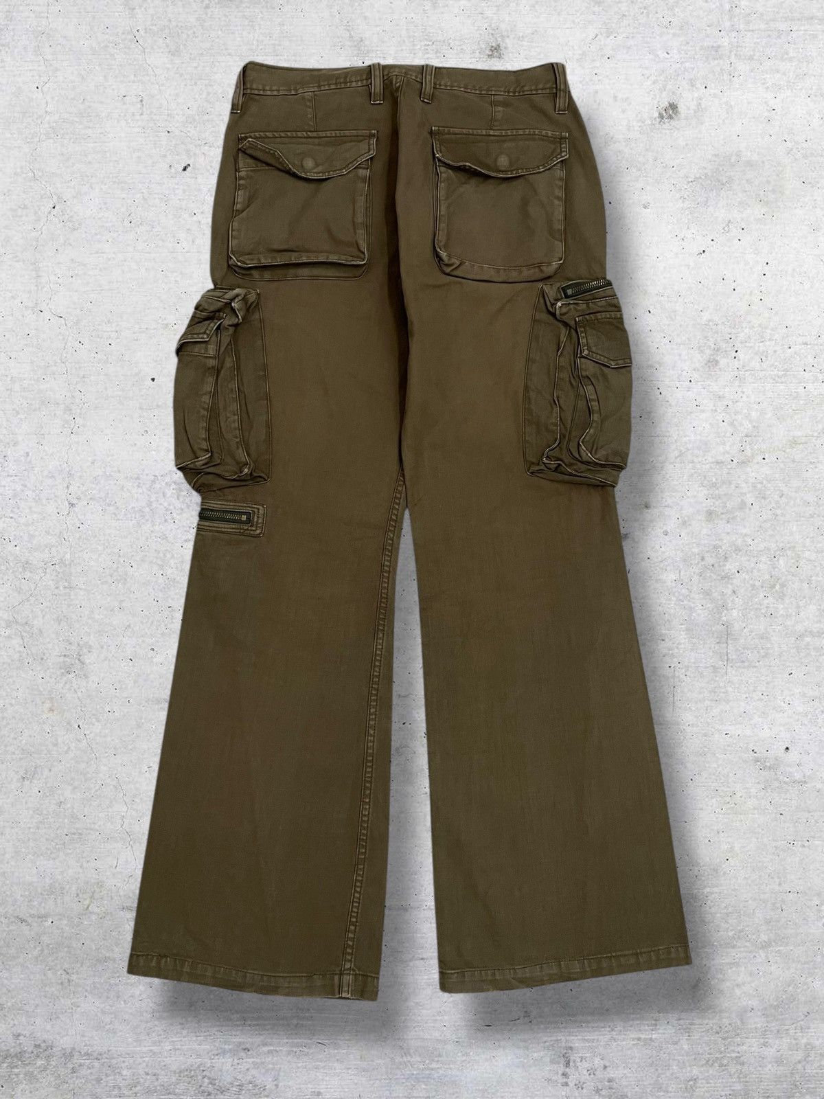 Japanese Brand VINTAGE TAKEO KIKUCHI JAPAN DESIGNER OG CARGO FLARED DENIM Size US 30 / EU 46 - 7 Thumbnail