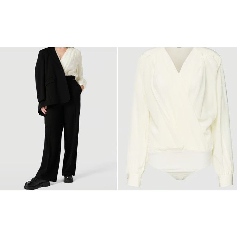 Other Boss Itoka 100% silk Wrap Body top size 4 color ivort NWT ms Size S / US 4 / IT 40 - 8 Thumbnail