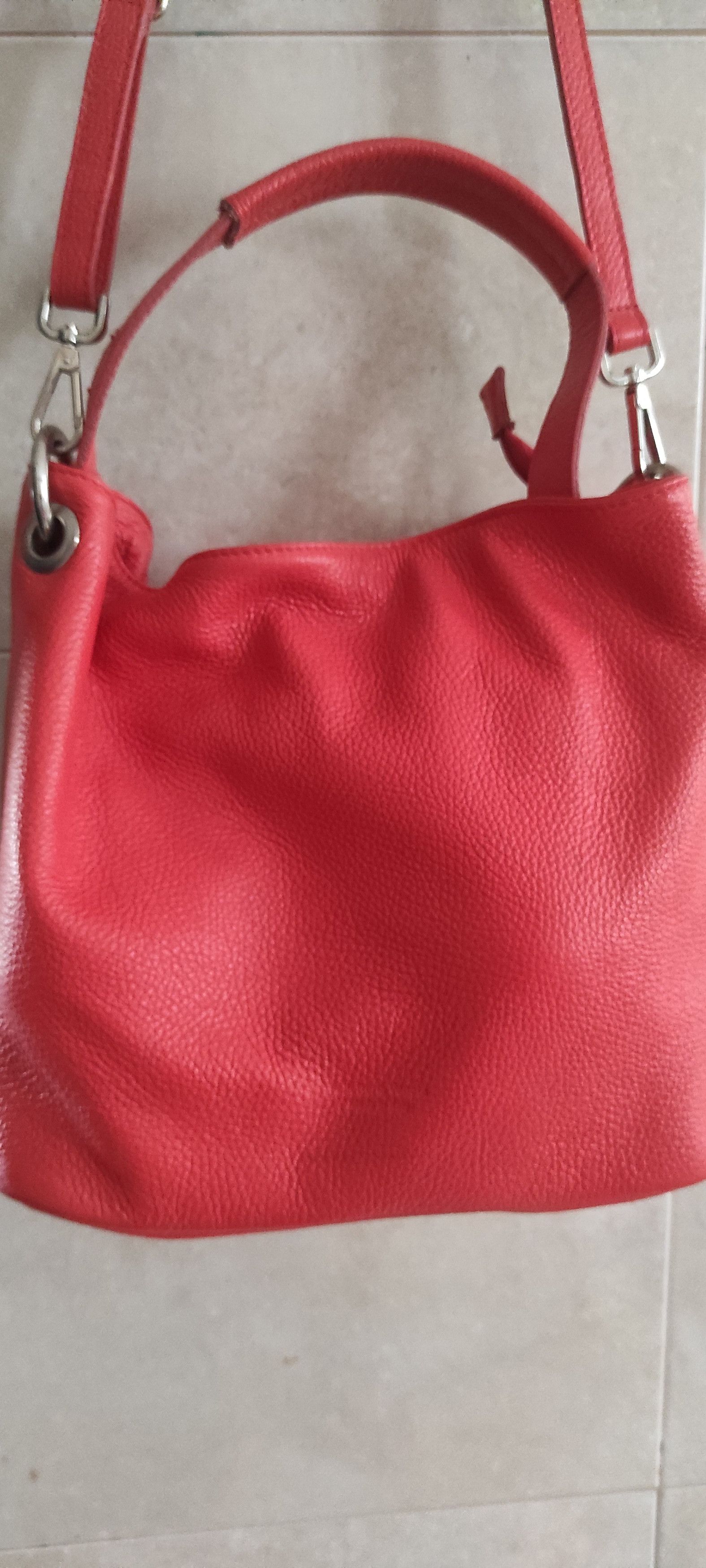 Leather Pelletteria Veneta Made in Italy Women's Orange Leather Bag Size ONE SIZE - 3 Thumbnail