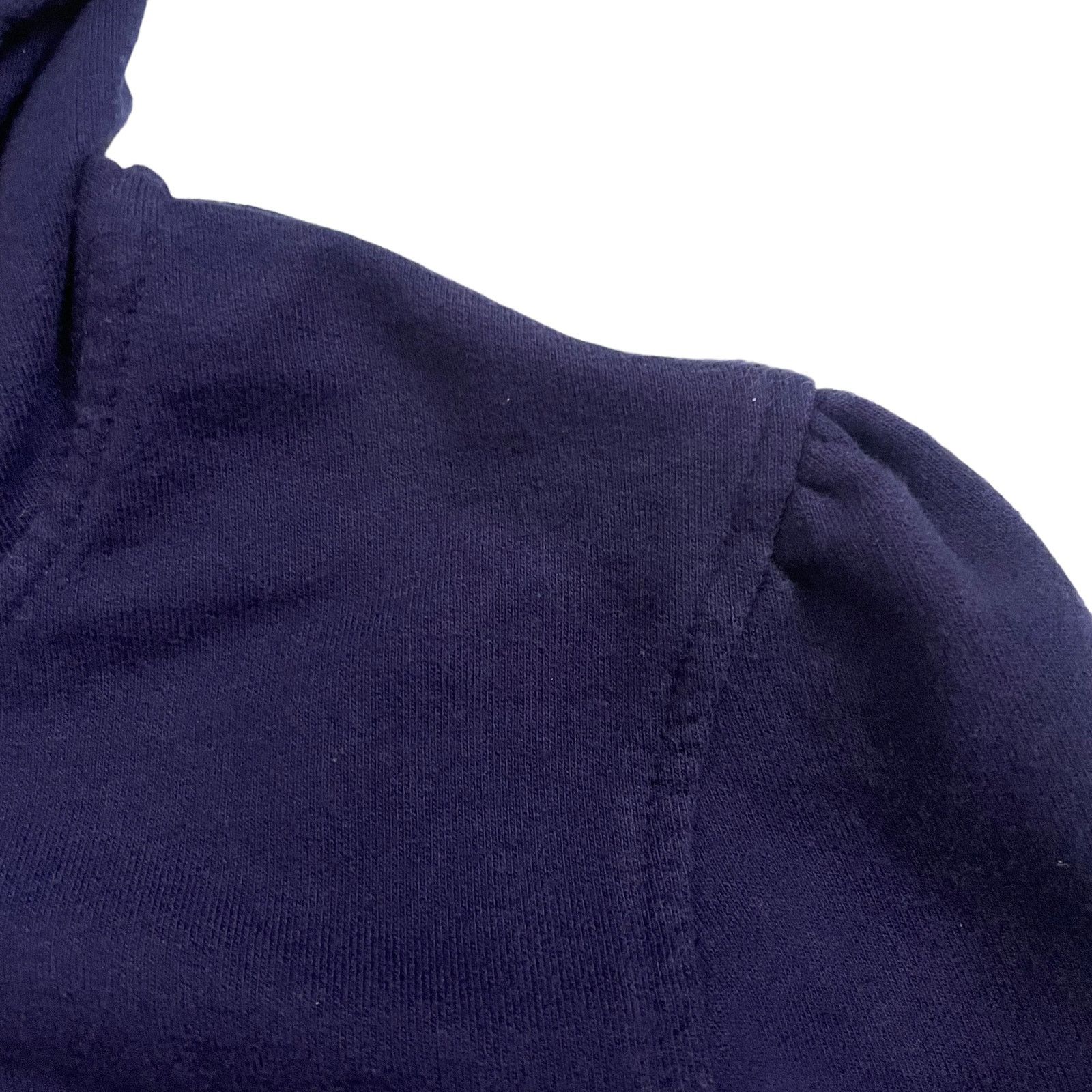 Norma Kamali Norma Kamali Navy Blue Raw Hem Zip Hoodie Sweats Jacket Size XS / US 0-2 / IT 36-38 - 6 Thumbnail