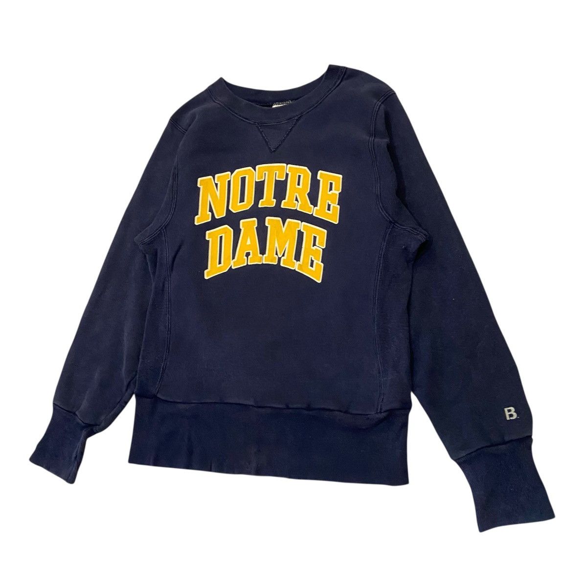 Vintage Vintage 90s Notre Dame Sweatshirt - BIKE Brand Reverse Weave Size US S / EU 44-46 / 1 - 2 Thumbnail