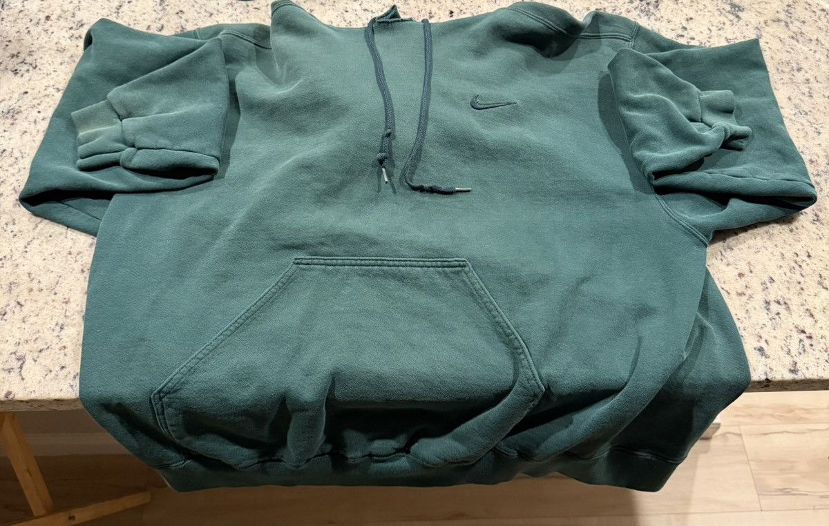 Nike Green Nike Vintage hoodie RARE Size US XL / EU 56 / 4 - 1 Thumbnail