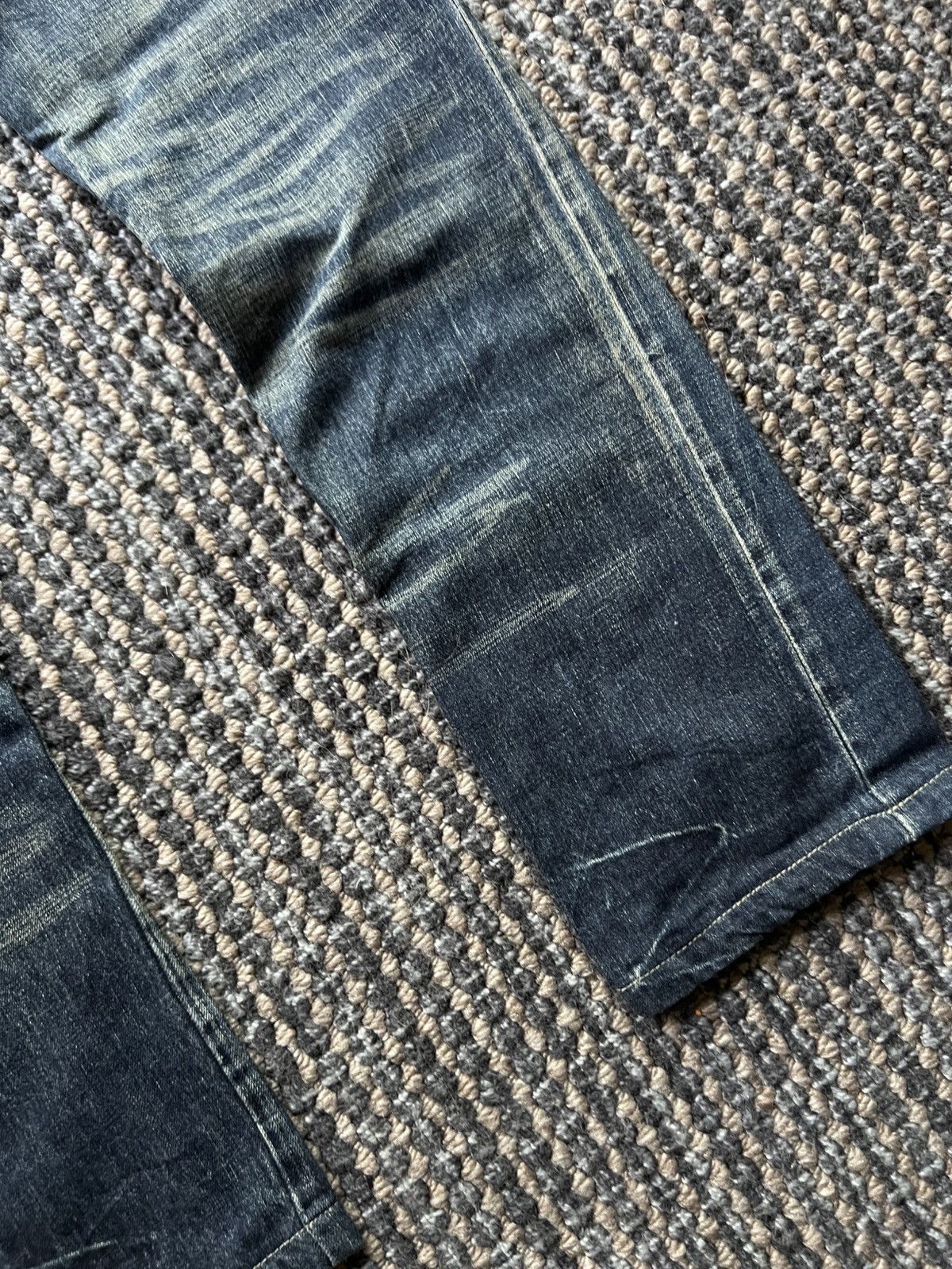 Japanese Brand 00’s Oniarai Embroided Evisu Style Jeans Japanese Demon Size US 29 - 4 Thumbnail
