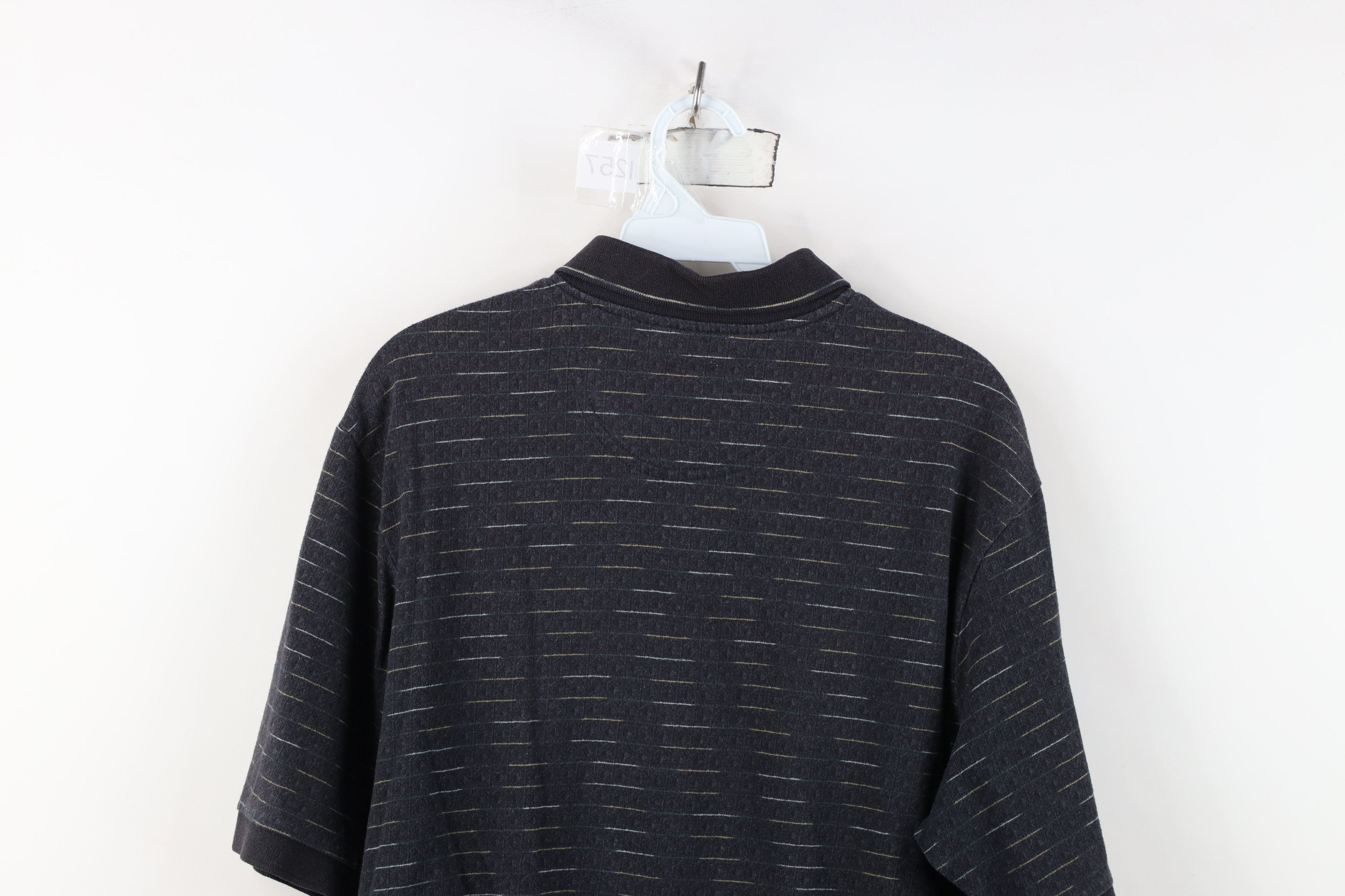 Vintage Vintage 90s Streetwear Geometric Knit Pullover Polo Shirt Size US M / EU 48-50 / 2 - 10 Thumbnail