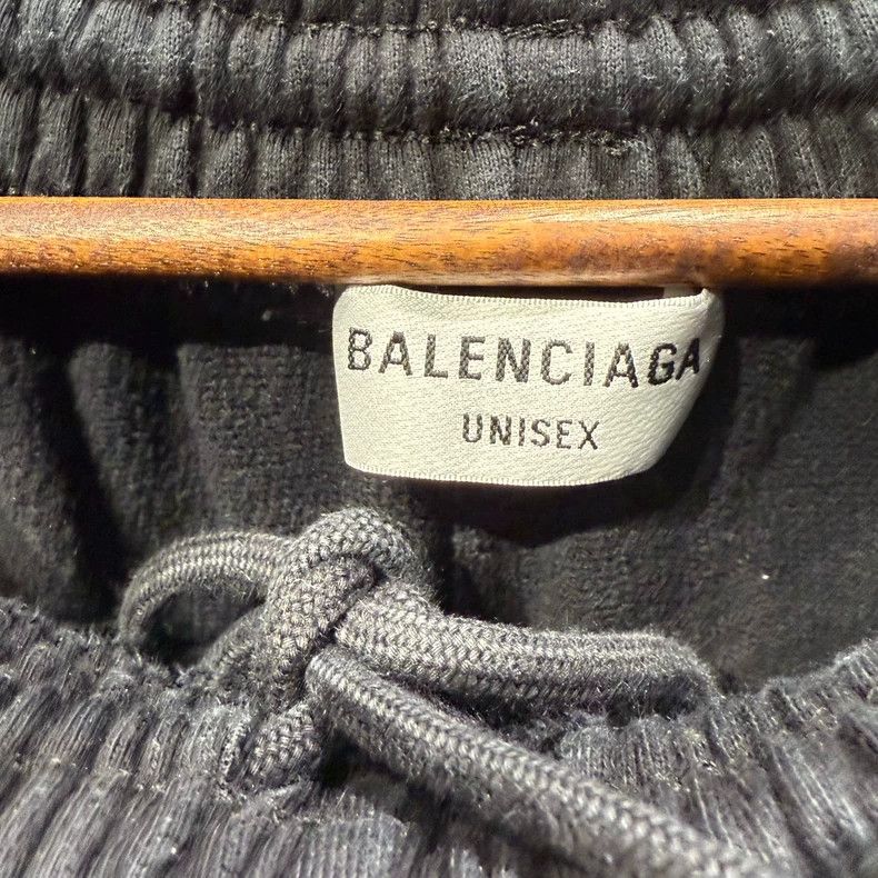 Balenciaga Balenciaga size M Logo pattern elastic over-the-knee sweat Size US 27 - 3 Thumbnail