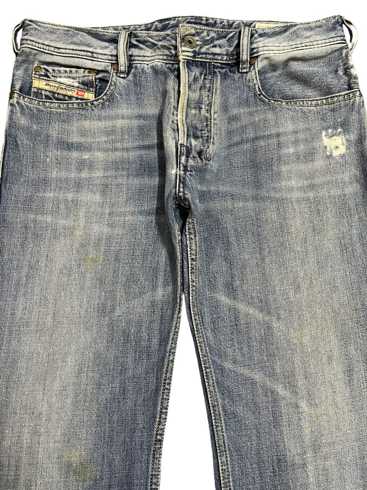 Diesel Vtg 90s Diesel Industry Faded Wash Distress Wide Leg Bootcut Size US 32 / EU 48 - 3 Thumbnail